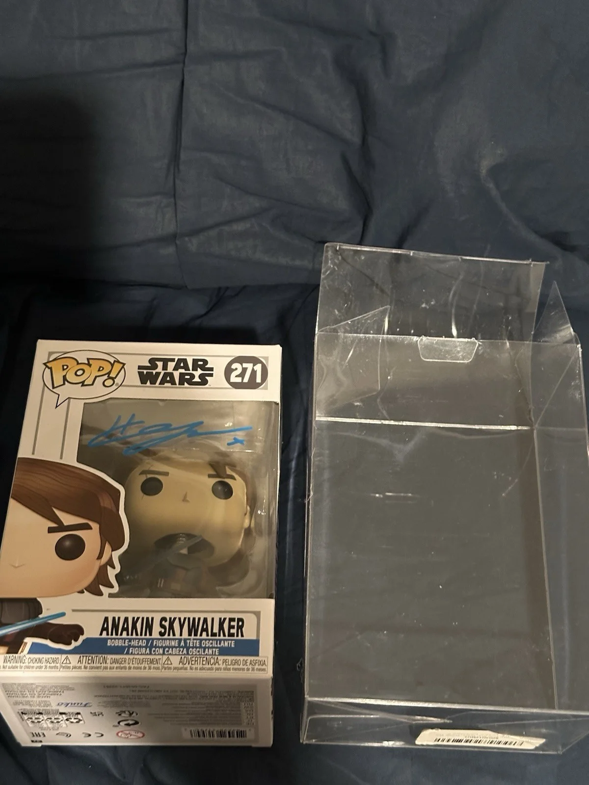 Hayden Christensen Signed Anakin Skywalker #271 Funko Pop Authentic OfficialPix, изображение 4