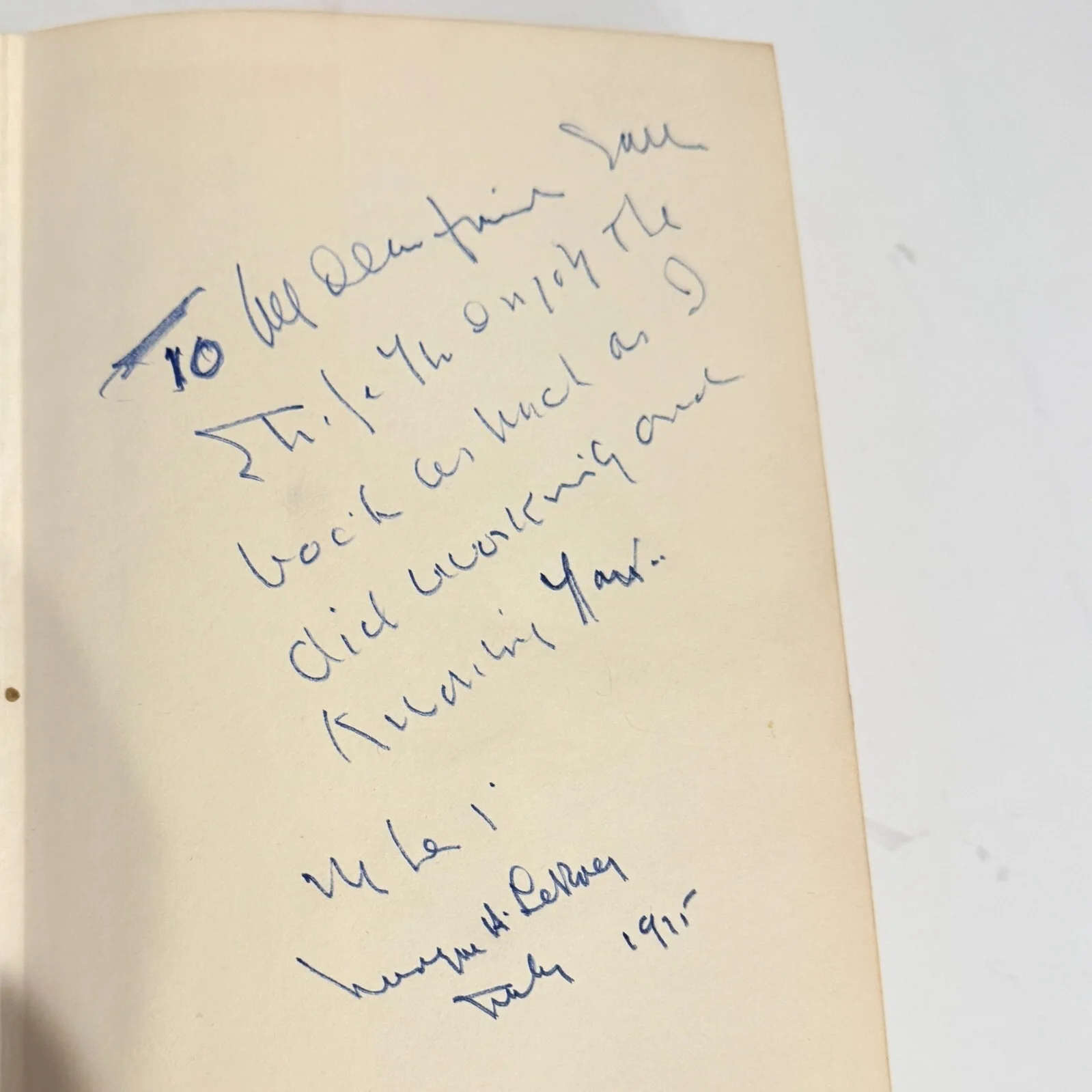 Mervyn LeRoy — MERVYN LEROY 1974 Memoir Take One Inscribed To SAM LEVENE Legendary Film Star, изображение 3