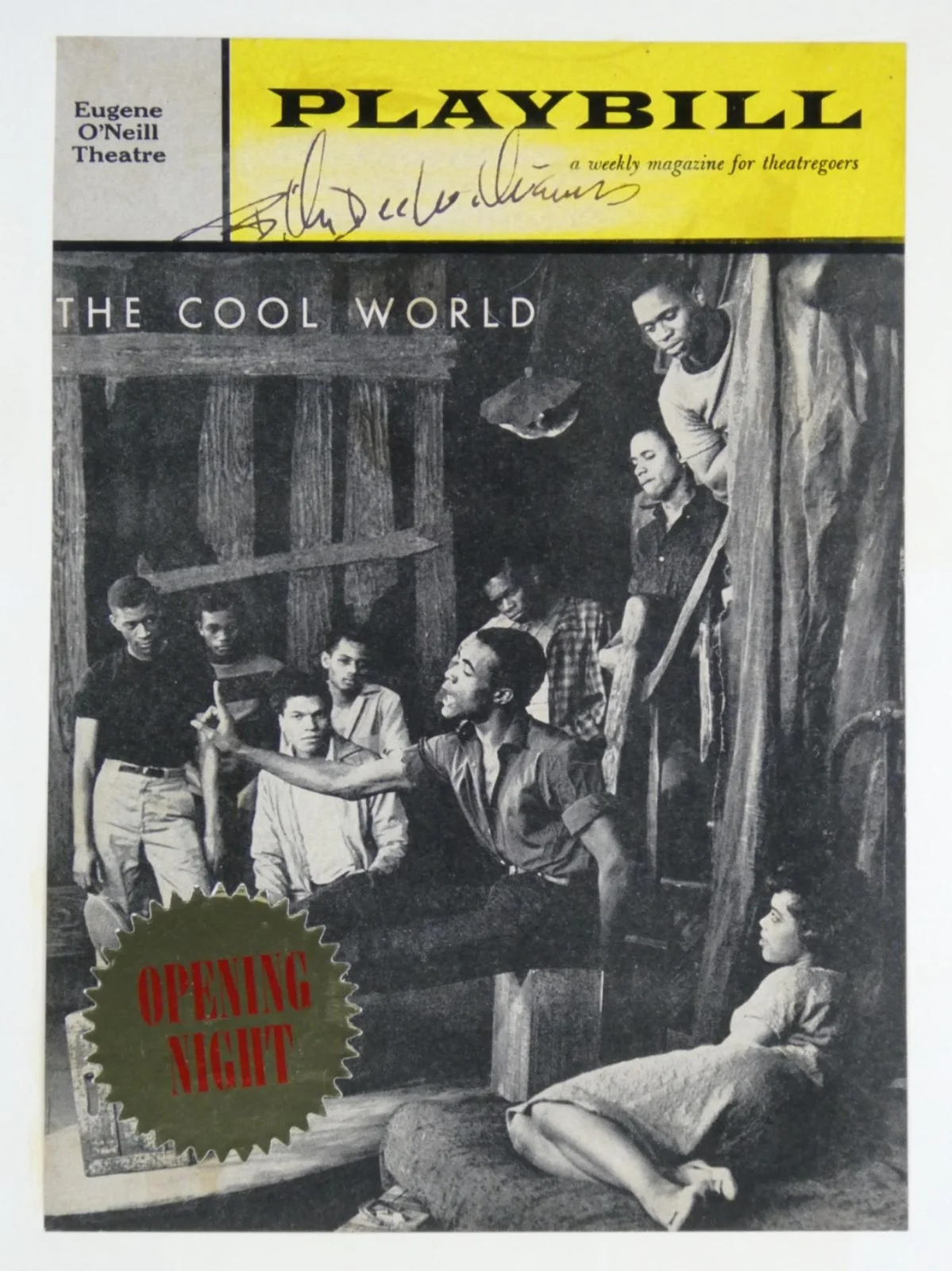 Billy Dee Williams — Billy Dee Williams Signed Playbill 1960 The Cool World Cover Only Autographed