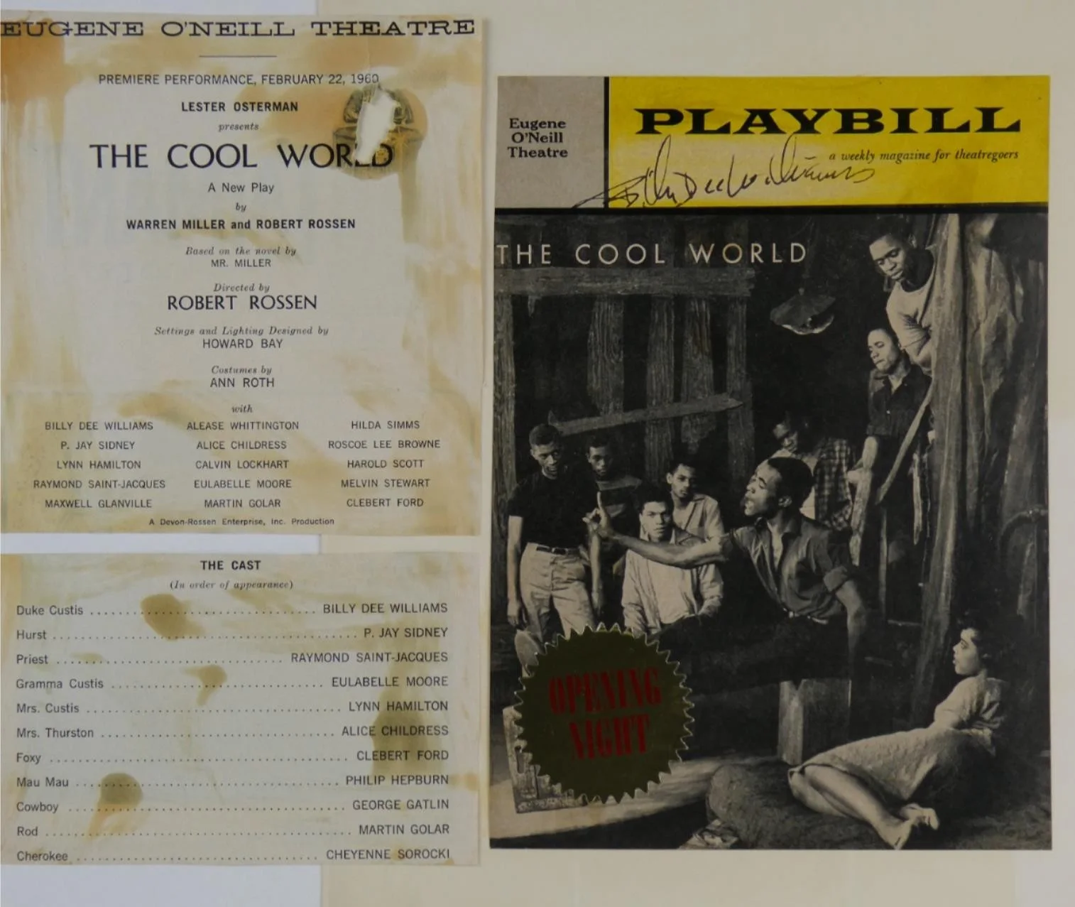 Billy Dee Williams — Billy Dee Williams Signed Playbill 1960 The Cool World Cover Only Autographed, изображение 2