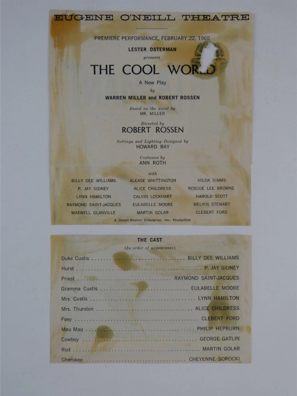 Billy Dee Williams — Billy Dee Williams Signed Playbill 1960 The Cool World Cover Only Autographed, изображение 4