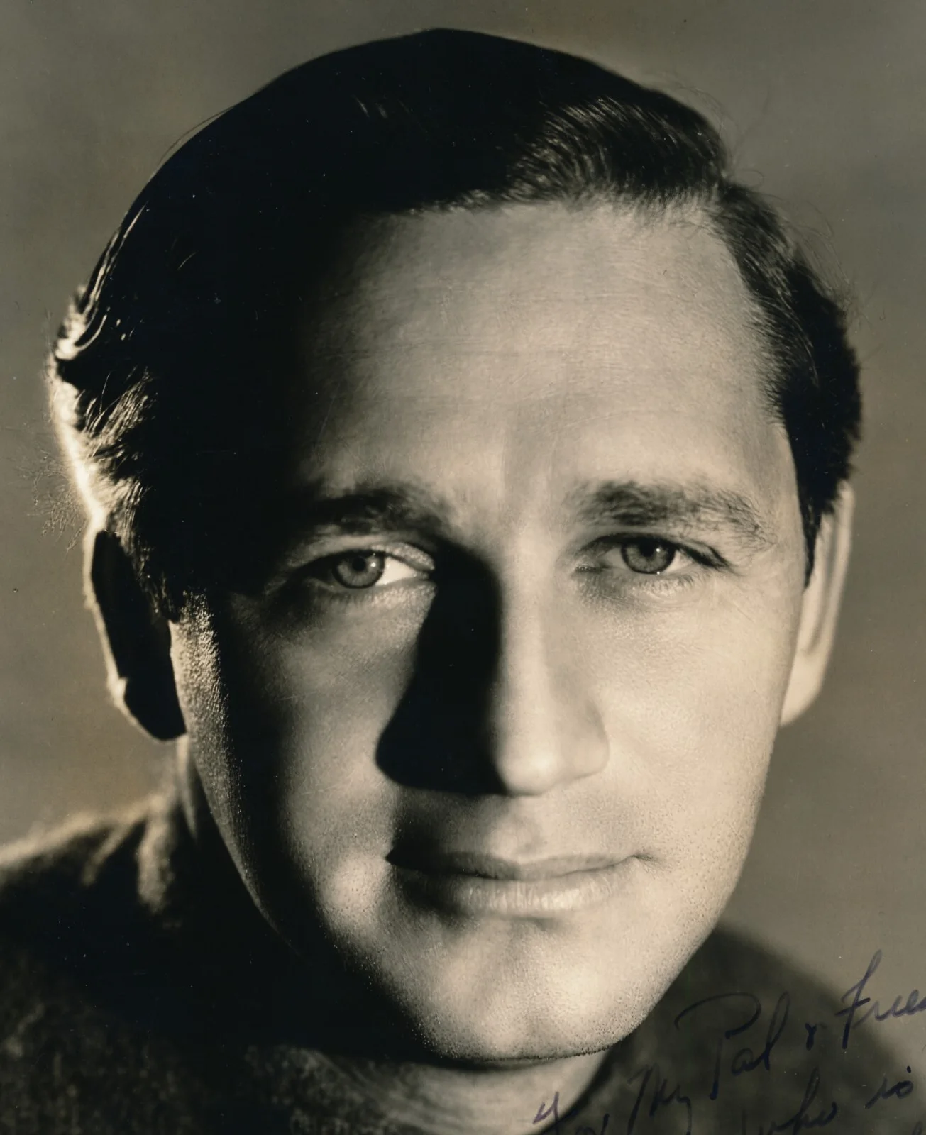 Mervyn Leroy — MERVYN LEROY 1936 INSCRIBED PHOTOGRAPH TO SAM LEVENE 3 MEN ON A HORSE FILM STAR, изображение 2