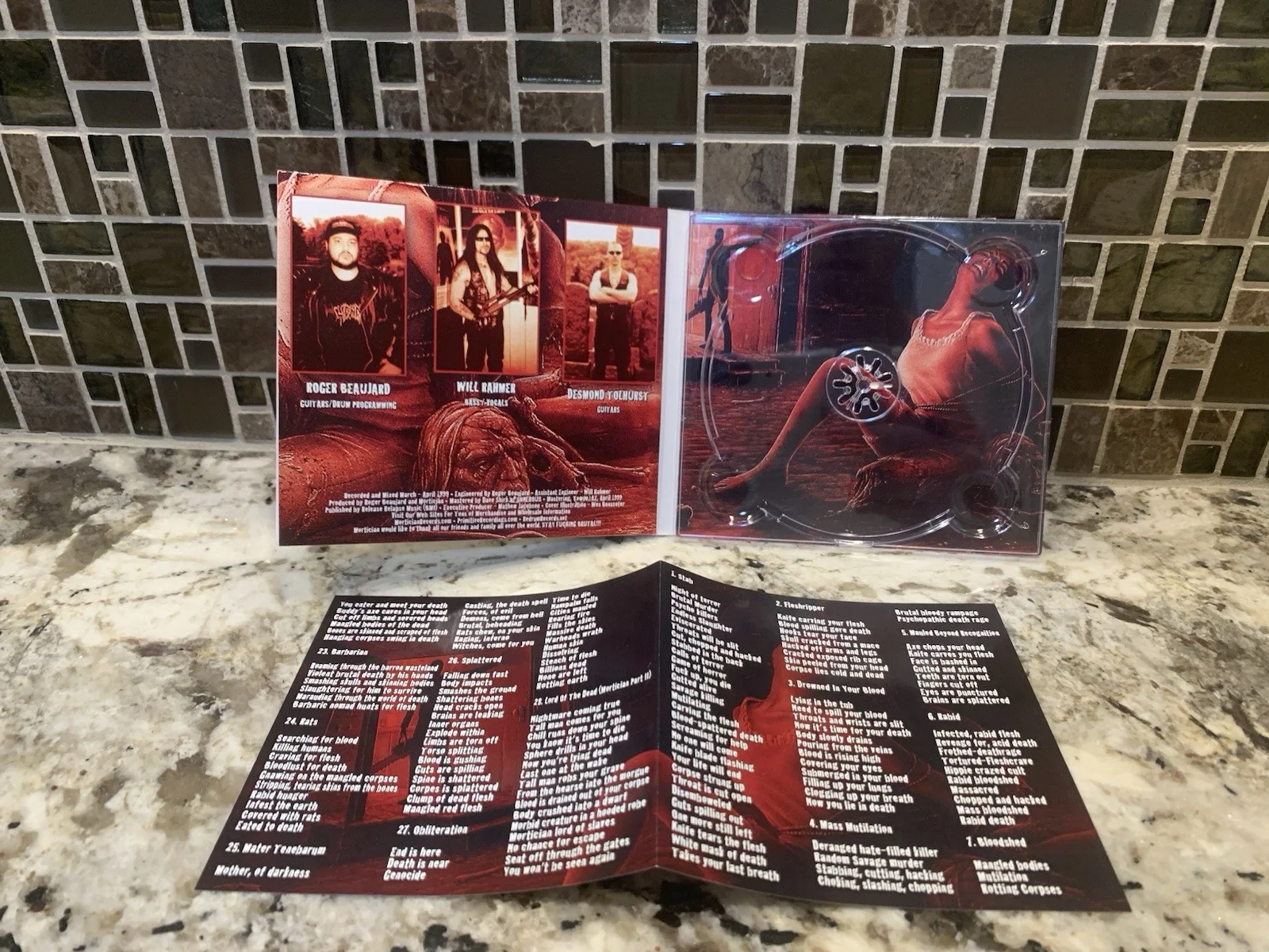 Mortician Chainsaw Dismemberment Autographed CD Digipak, image 4
