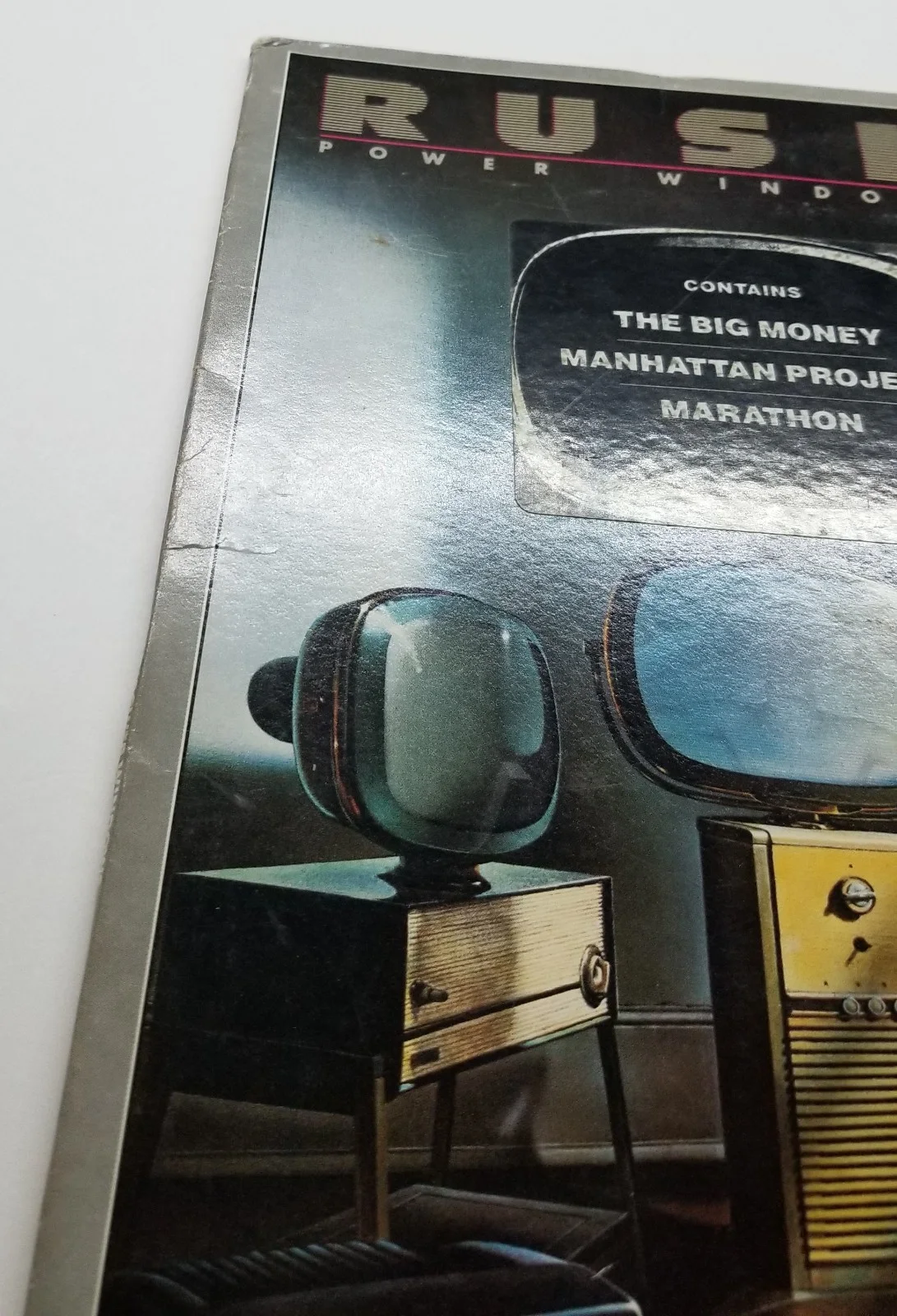 Geddy Lee of RUSH band SIGNED Power Windows Vinyl Record JSA COA Autographed, изображение 4