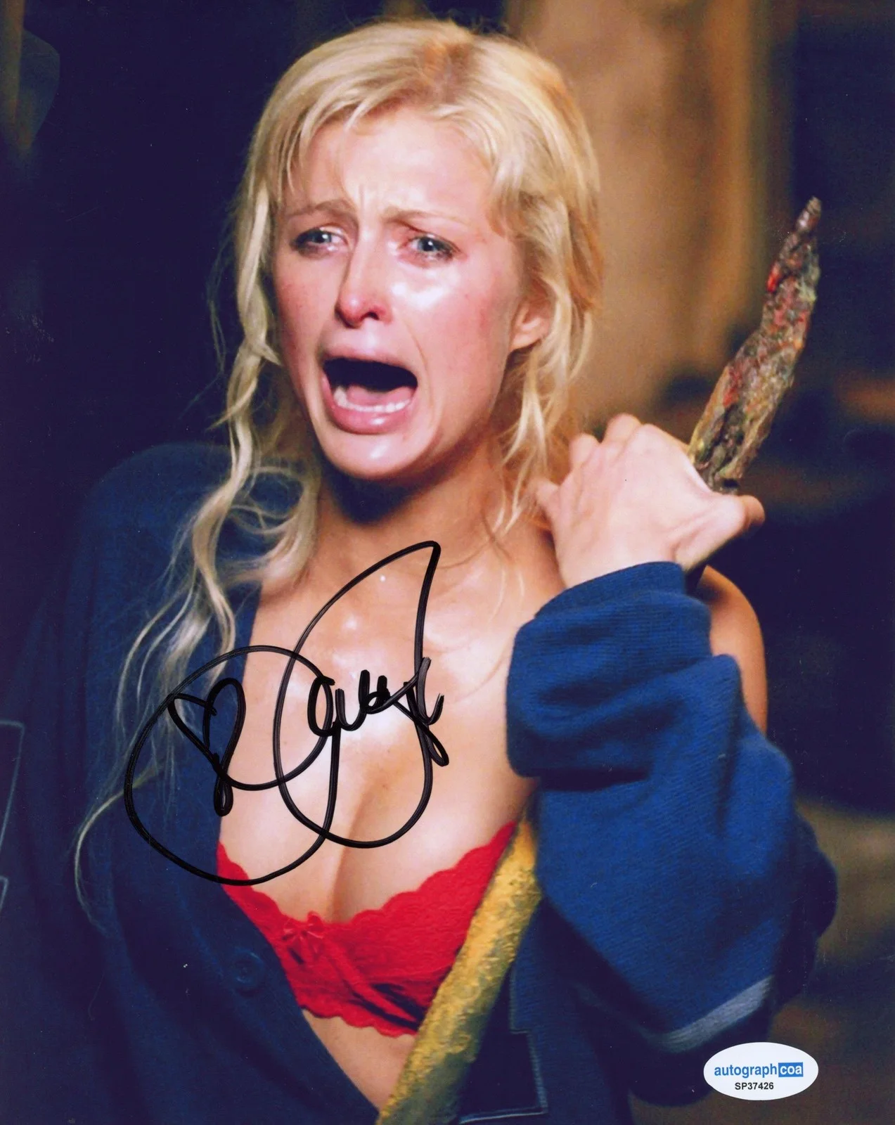 Paris Hilton — Paris Hilton "House of Wax" AUTOGRAPH Signed 'Paige' 8x10 Photo ACOA, изображение 2