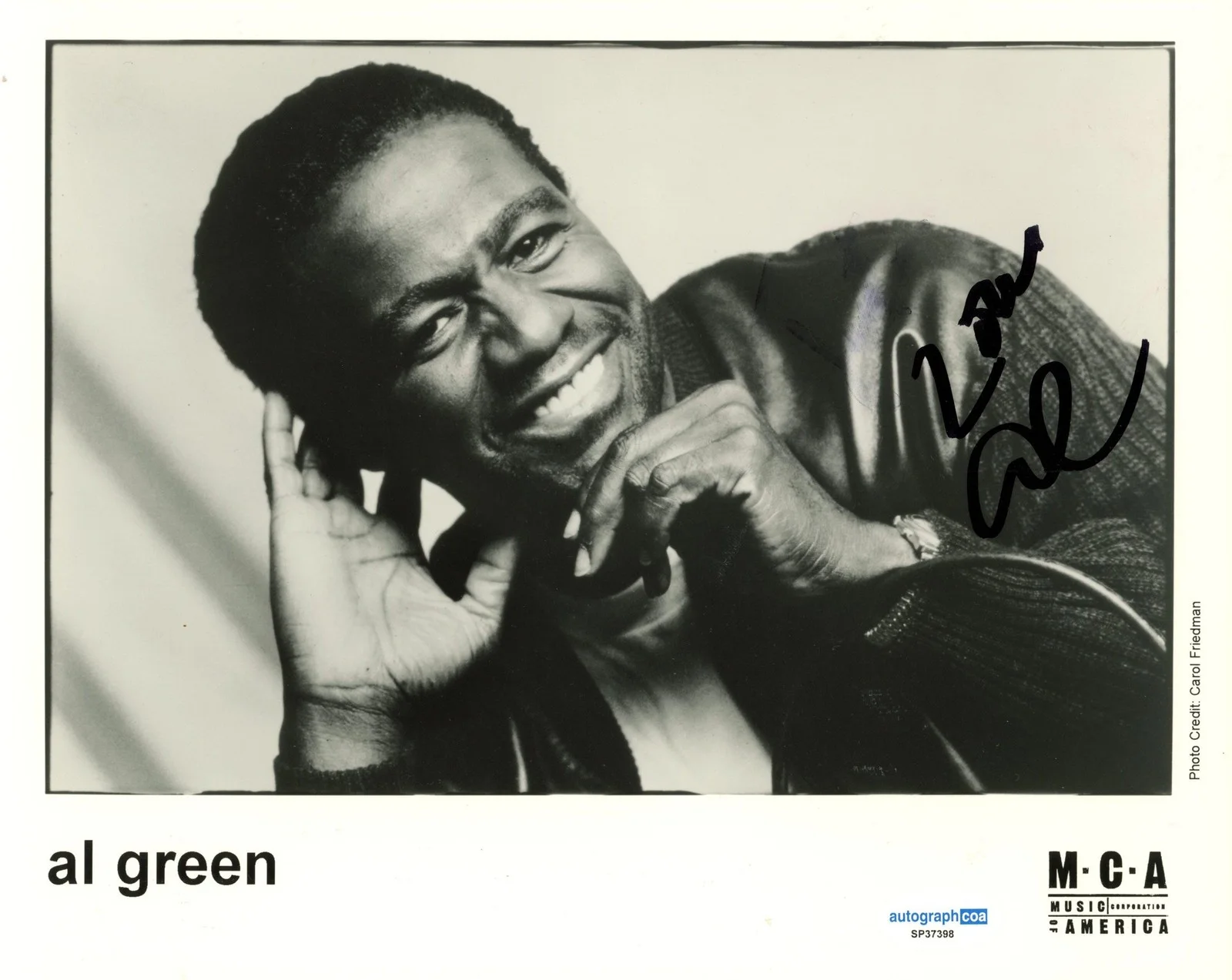 Al Green — Al Green "Let's Stay Together" Soul Singer AUTOGRAPH Signed 8x10 Photo ACOA, изображение 2