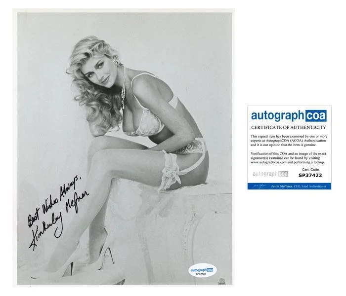 Kimberley Conrad Hefner — Kimberley Conrad Hefner AUTOGRAPH Signed Playmate of the Year 8x10 Photo ACOA