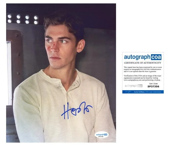Hero Fiennes Tiffin — Hero Fiennes Tiffin "Young Sherlock" AUTOGRAPH Signed Holmes 8x10 Photo ACOA