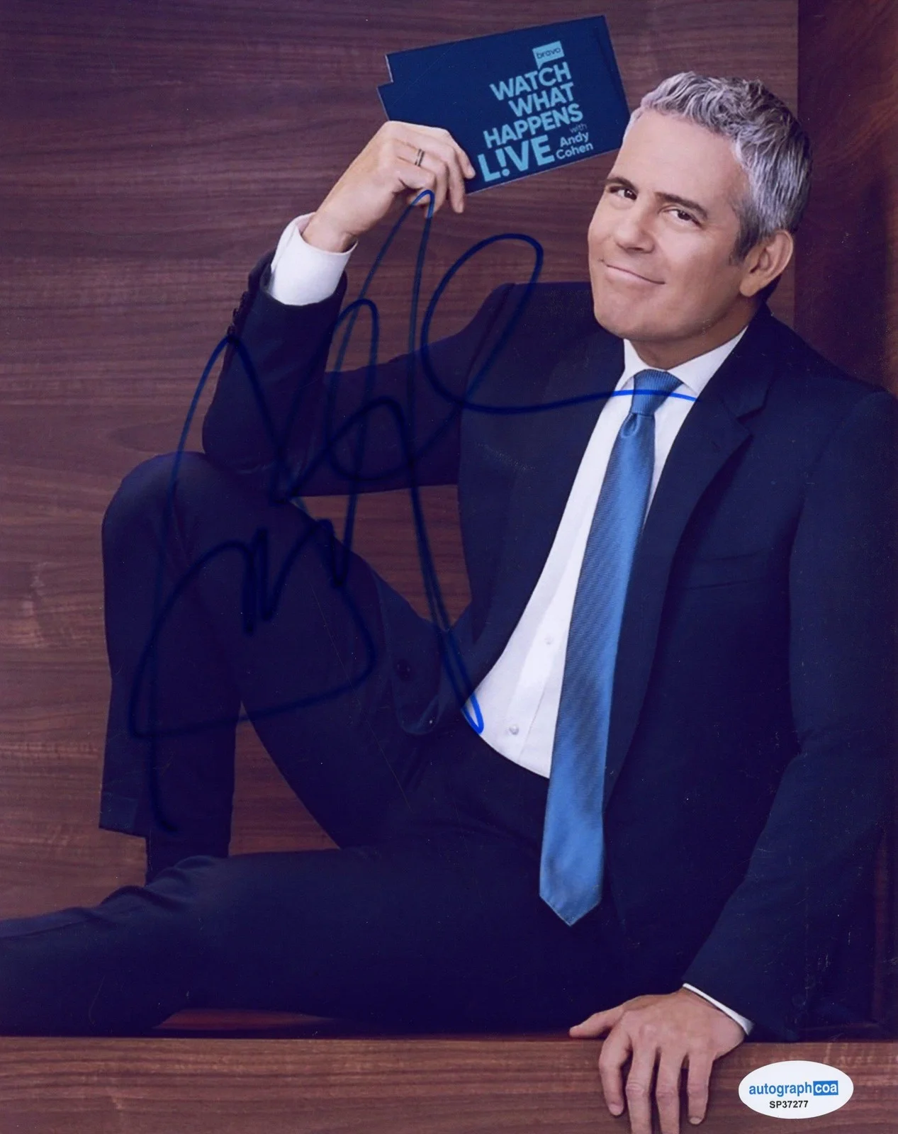 Andy Cohen — Andy Cohen "Watch What Happens Live" AUTOGRAPH Signed Bravo 8x10 Photo J ACOA, изображение 2