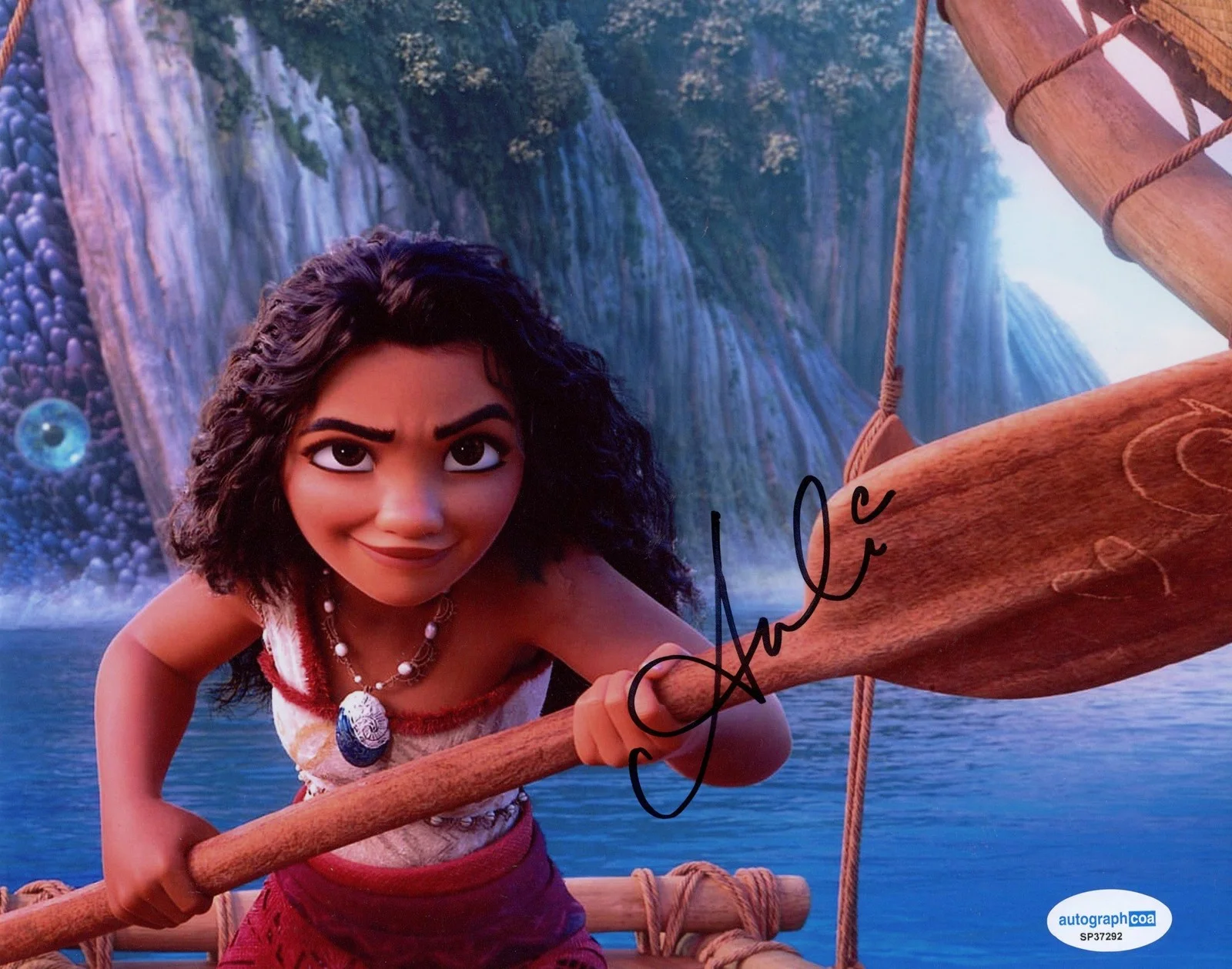 Auli'i Cravalho — Auli'i Cravalho "Moana" AUTOGRAPH Signed Autographed 8x10 Photo C ACOA, image 2