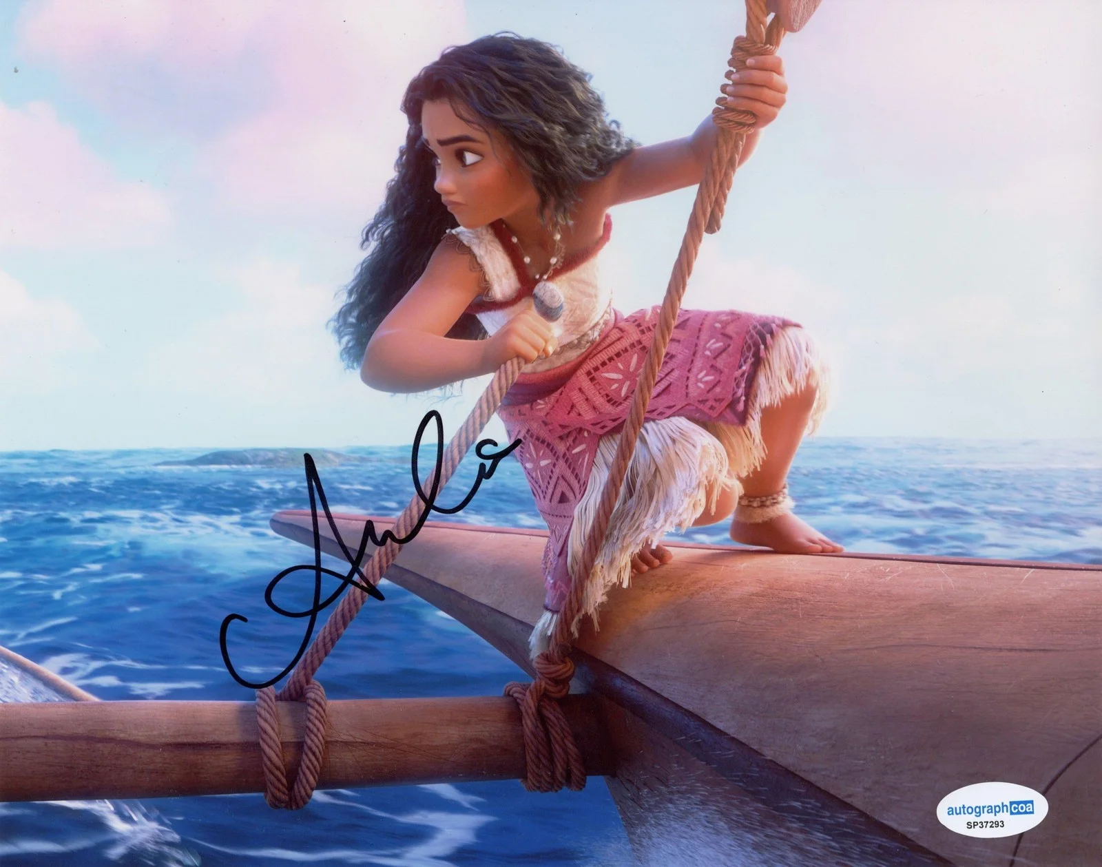 Auli'i Cravalho — Auli'i Cravalho "Moana" AUTOGRAPH Signed Autographed 8x10 Photo ACOA, image 2