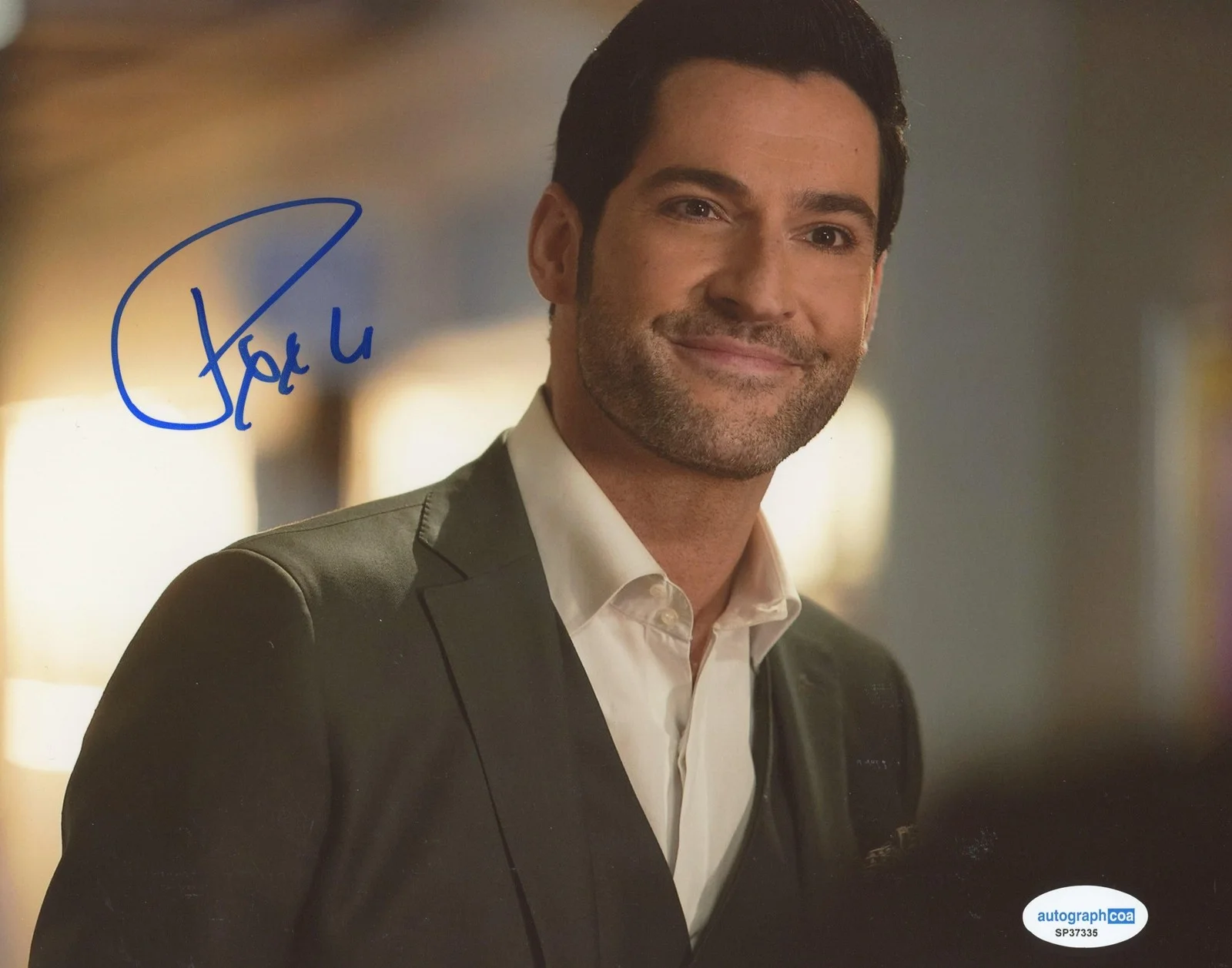 Tom Ellis — Tom Ellis "Lucifer" AUTOGRAPH Signed 'Lucifer Morningstar' 8x10 Photo H ACOA, image 2