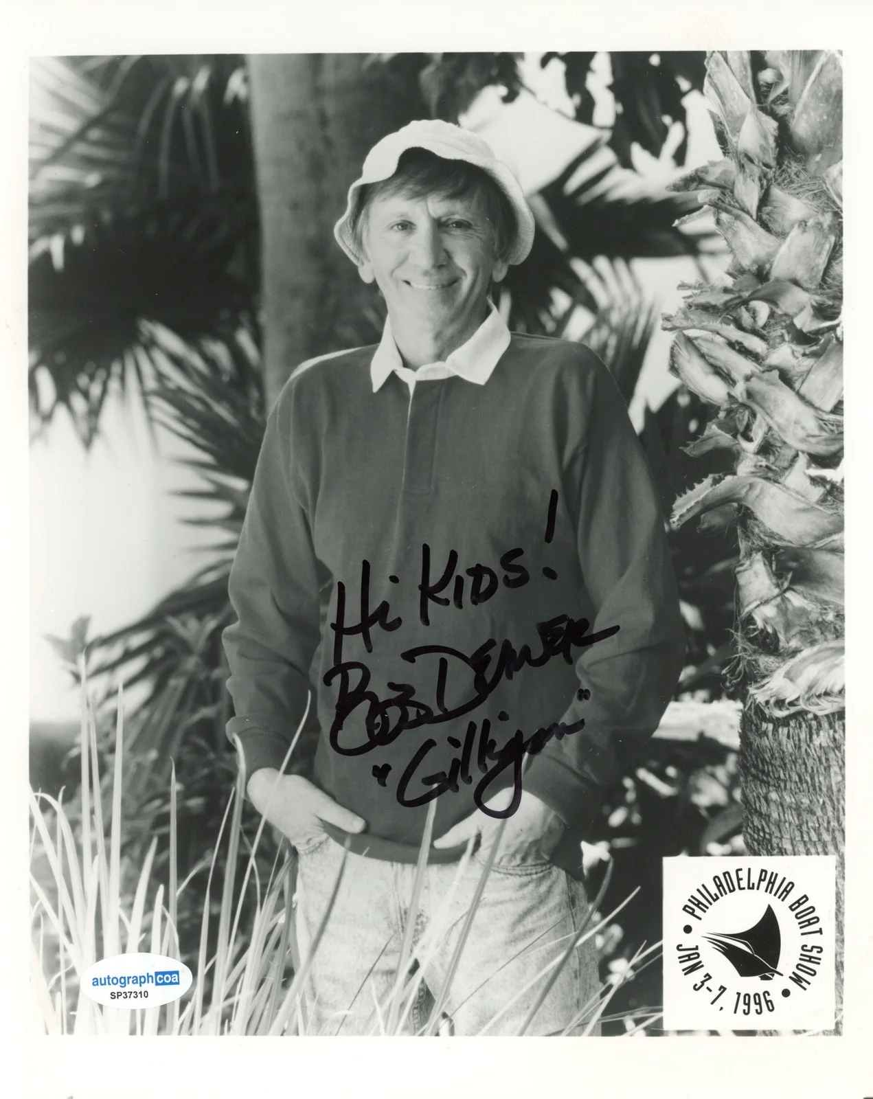 Bob Denver — Bob Denver "Gilligan's Island" AUTOGRAH Signed 'Gilligan' 8x10 Photo ACOA, изображение 2