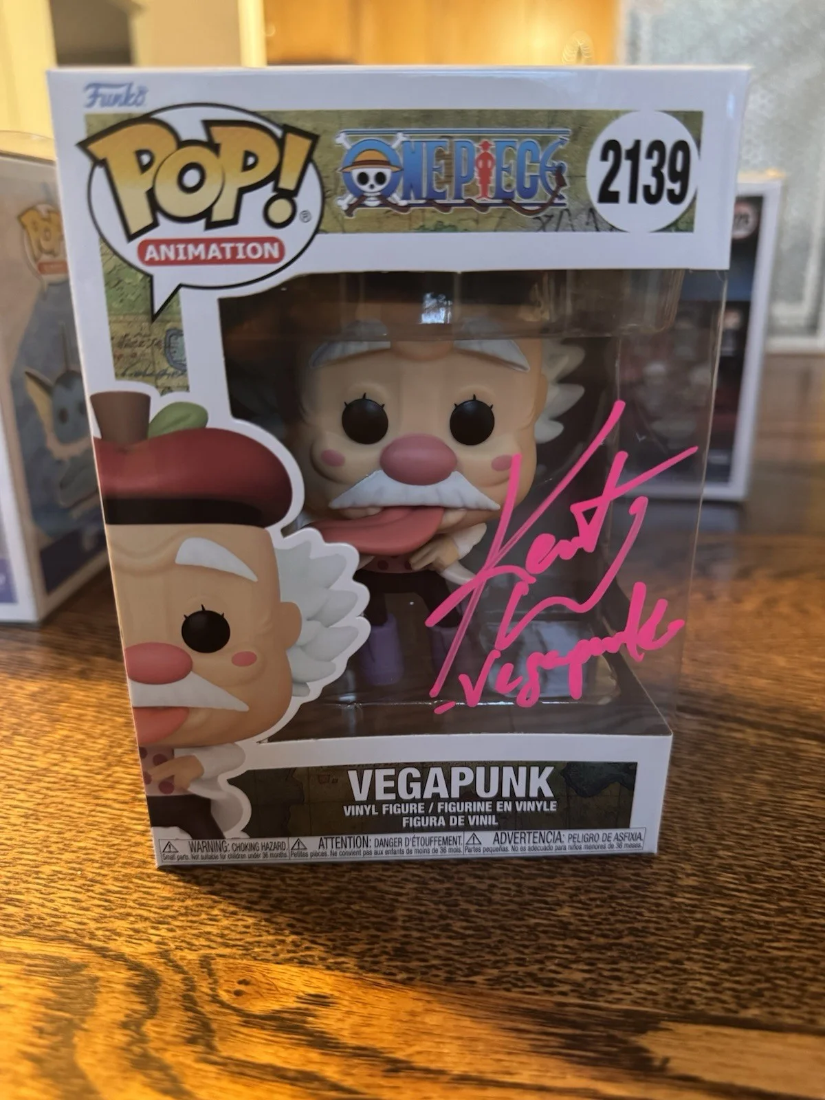 Kent Williams — Kent Williams Autographed Signed Funko Pop #2139 Vegapunk One Piece, image 2