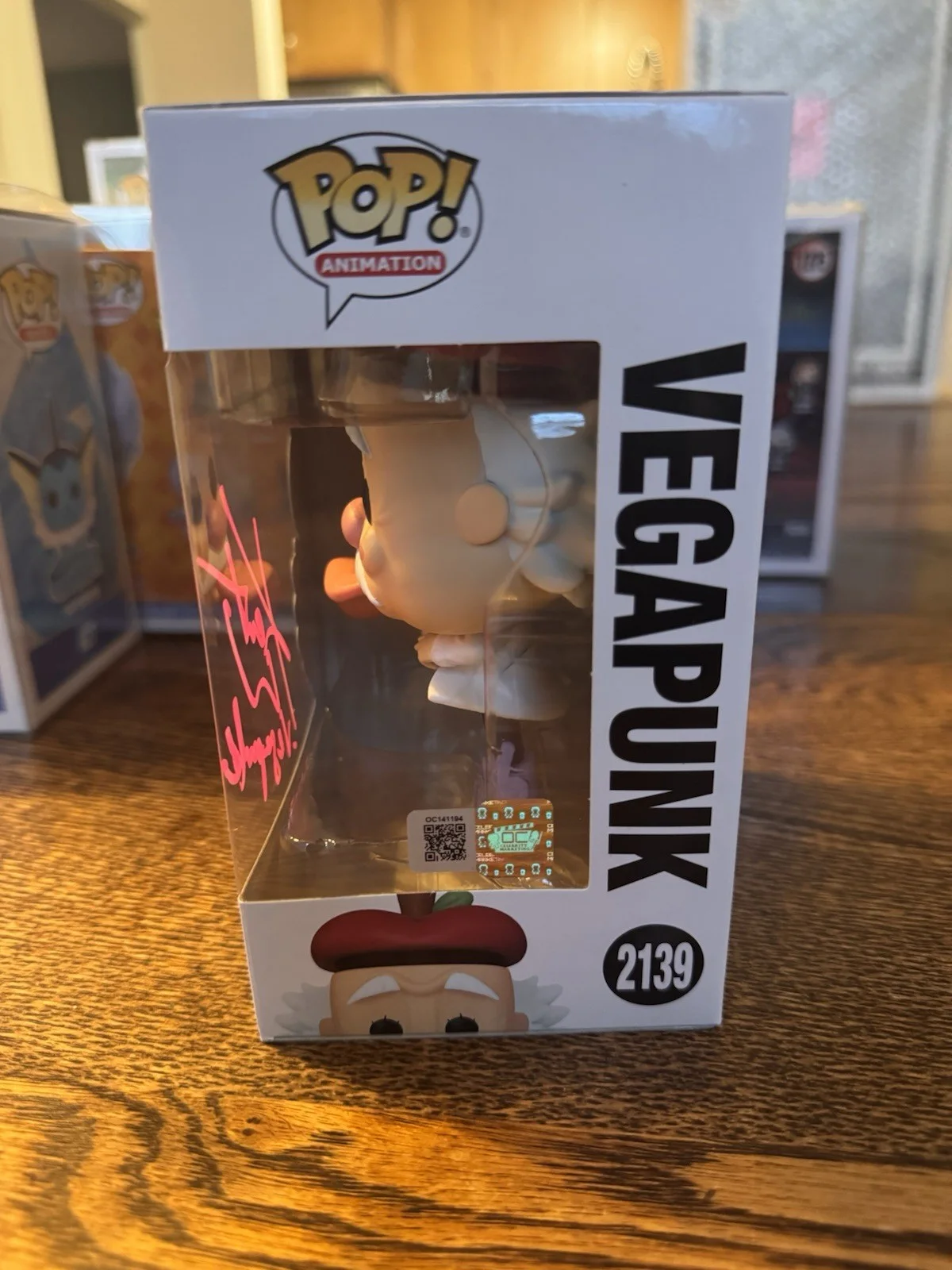 Kent Williams — Kent Williams Autographed Signed Funko Pop #2139 Vegapunk One Piece, image 5