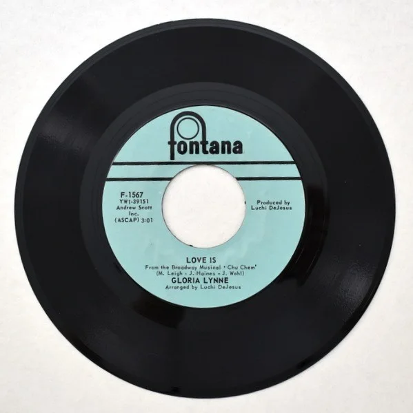 Gloria Lynne - Love Is / It's Not The Truth (7" Single), image 2