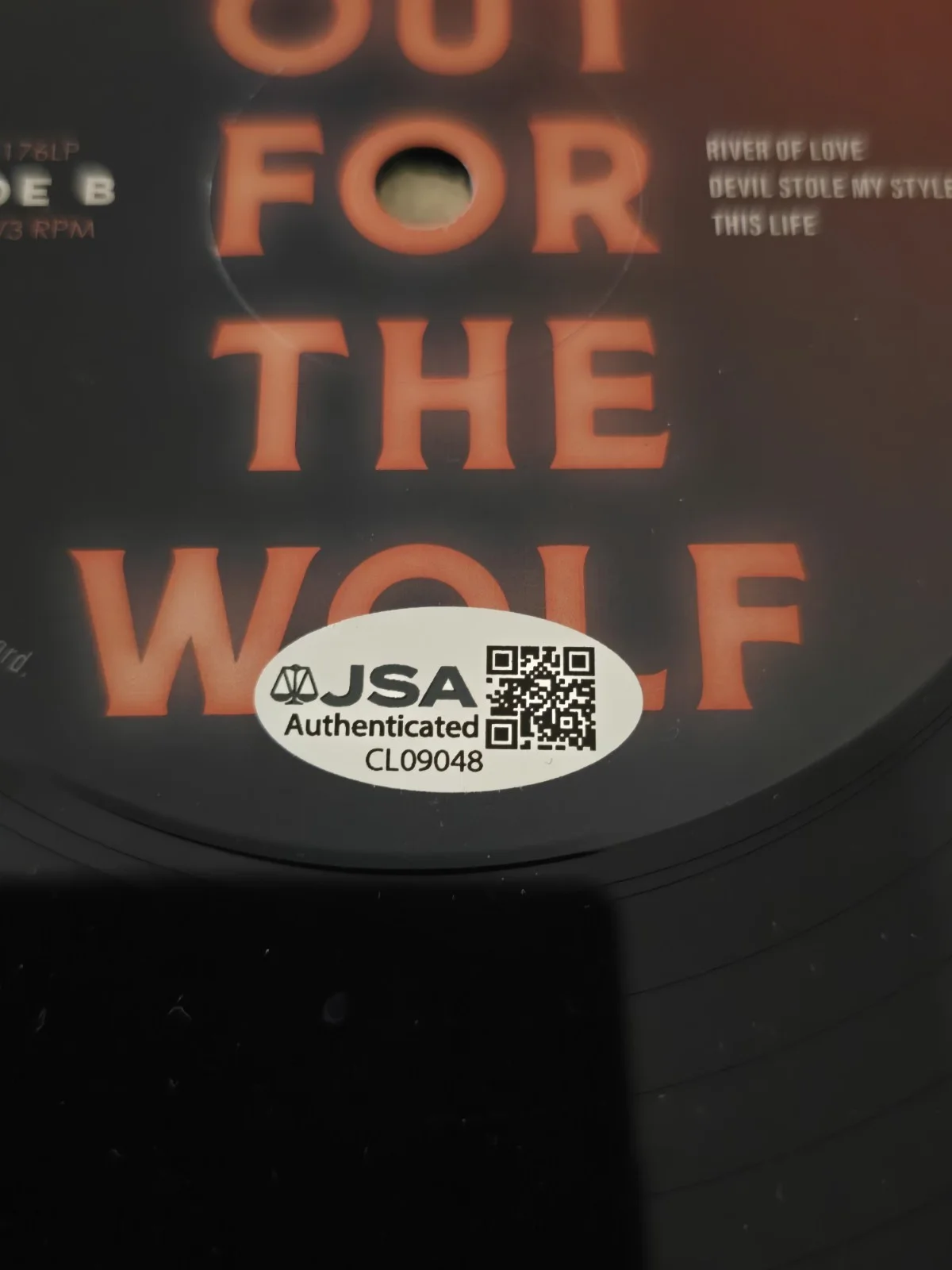 Ryan Bingham Signed Watch Out For The Wolf Record Disc LP JSA Coa Autographed, image 4