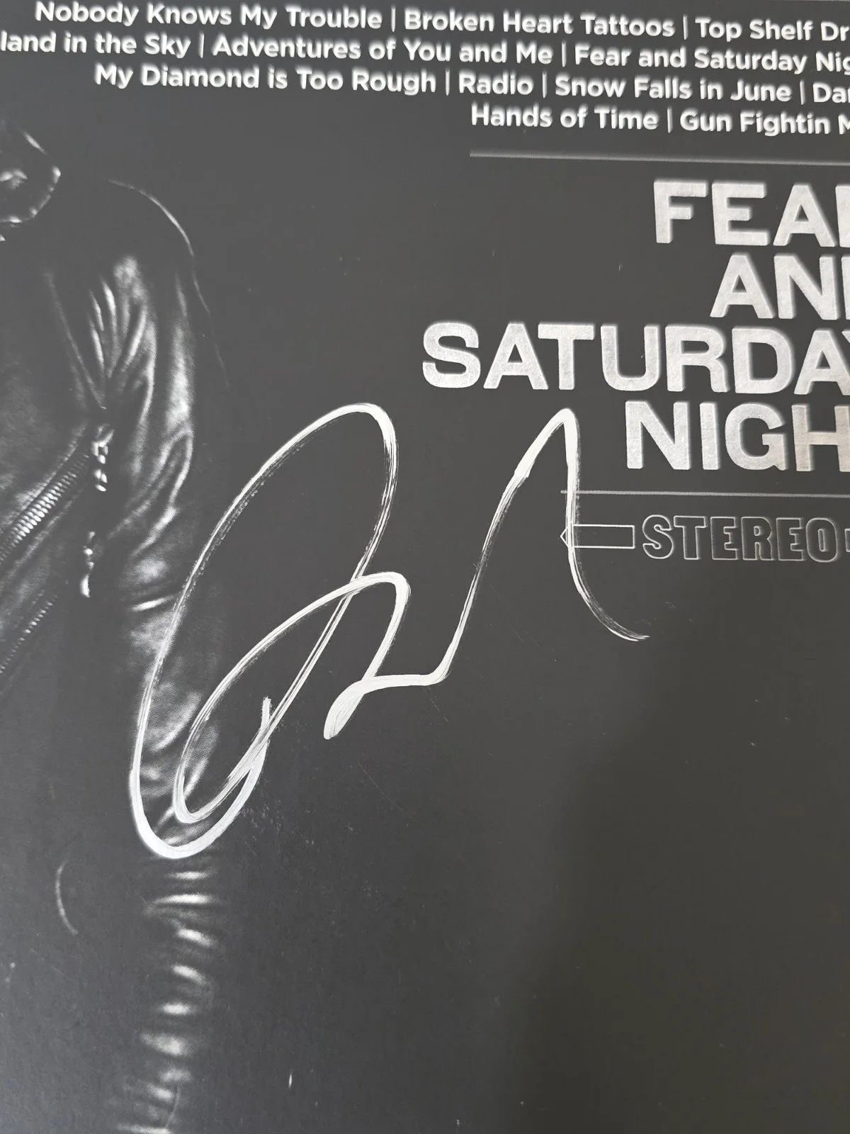 Ryan Bingham Signed Fear And Saturday Night Vinyl LP JSA CERT Autographed, изображение 2
