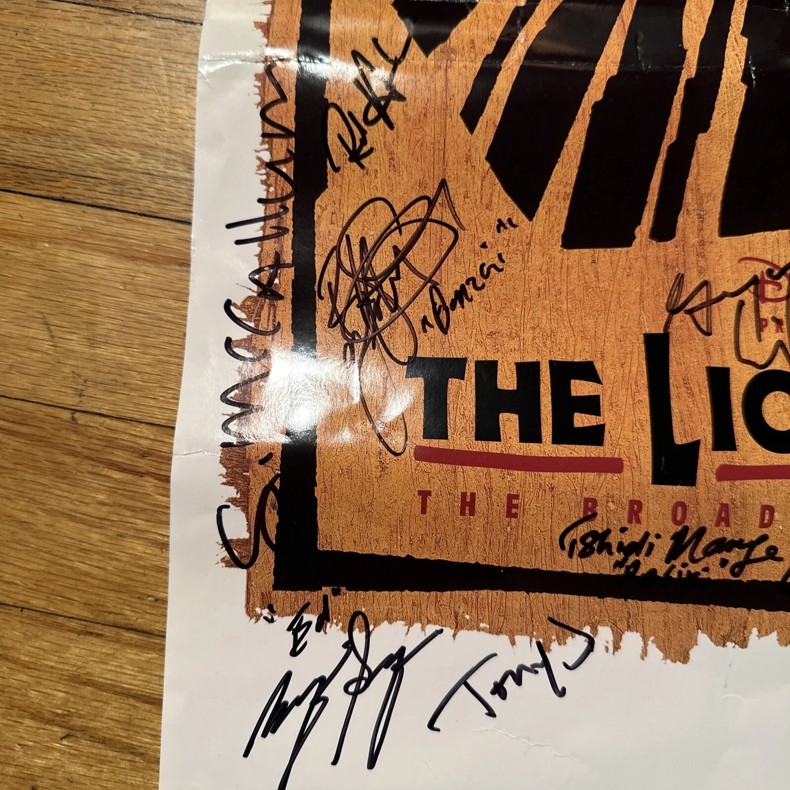 Cast — Disney Lion King Cast Signed Poster Autographed Broadway Theater Play, изображение 2