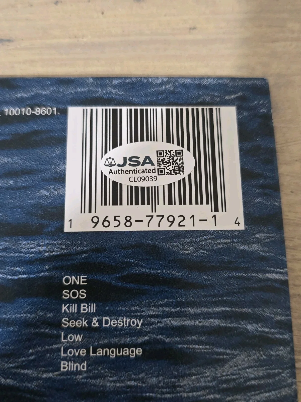 SZA Signed Autographed Autograph SOS Album Vinyl Cover JSA Authentic, image 5