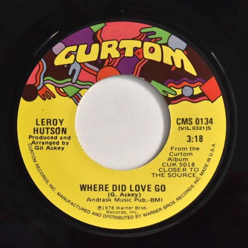 Leroy Hutson - Where Did Love Go / You're a Winner (7-inch), image 2