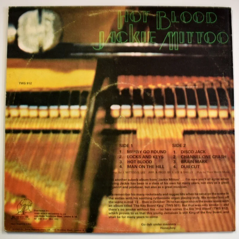 Jackie Mittoo - Hot Blood [LP], image 4
