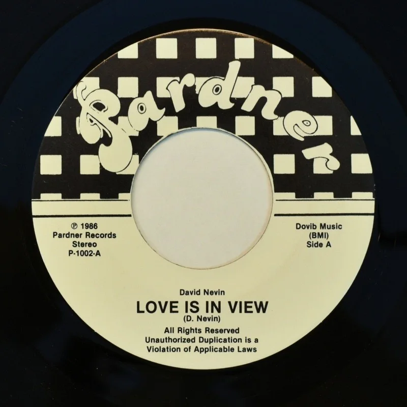 David Nevin - Love Is In View / The Maze [7" Vinyl], изображение 2
