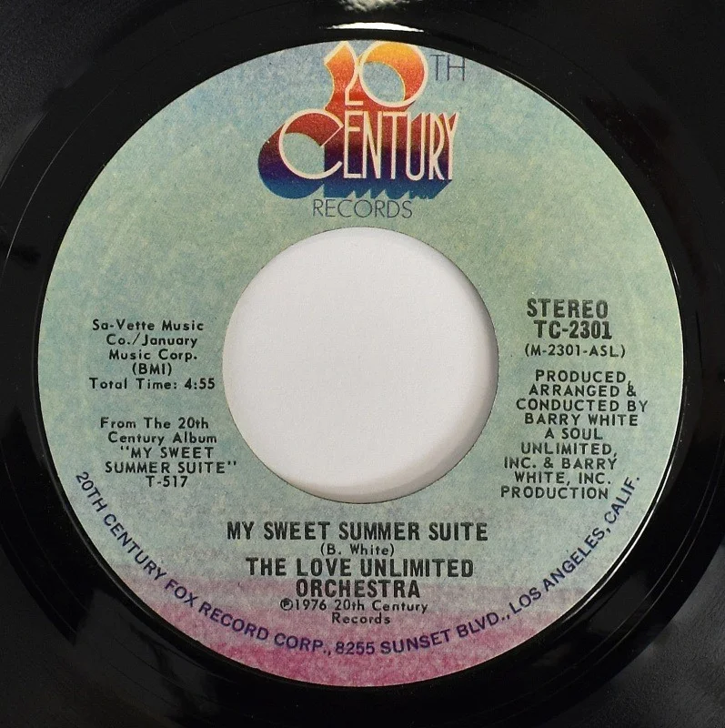 Love Unlimited Orchestra - My Sweet Summer Suite / Just Living It Up (7"), изображение 2