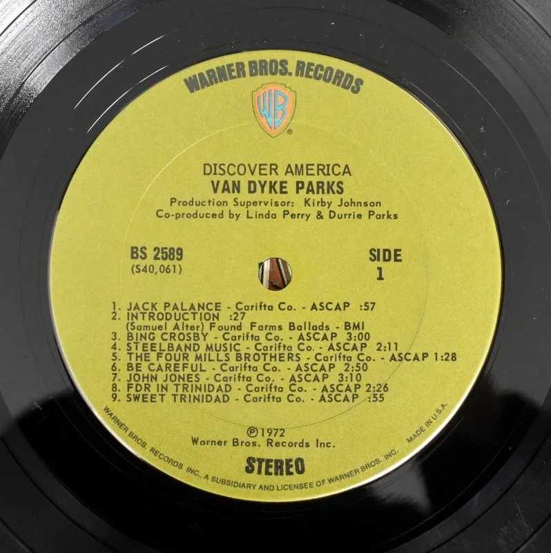 Van Dyke Parks - Discover America (LP), image 2
