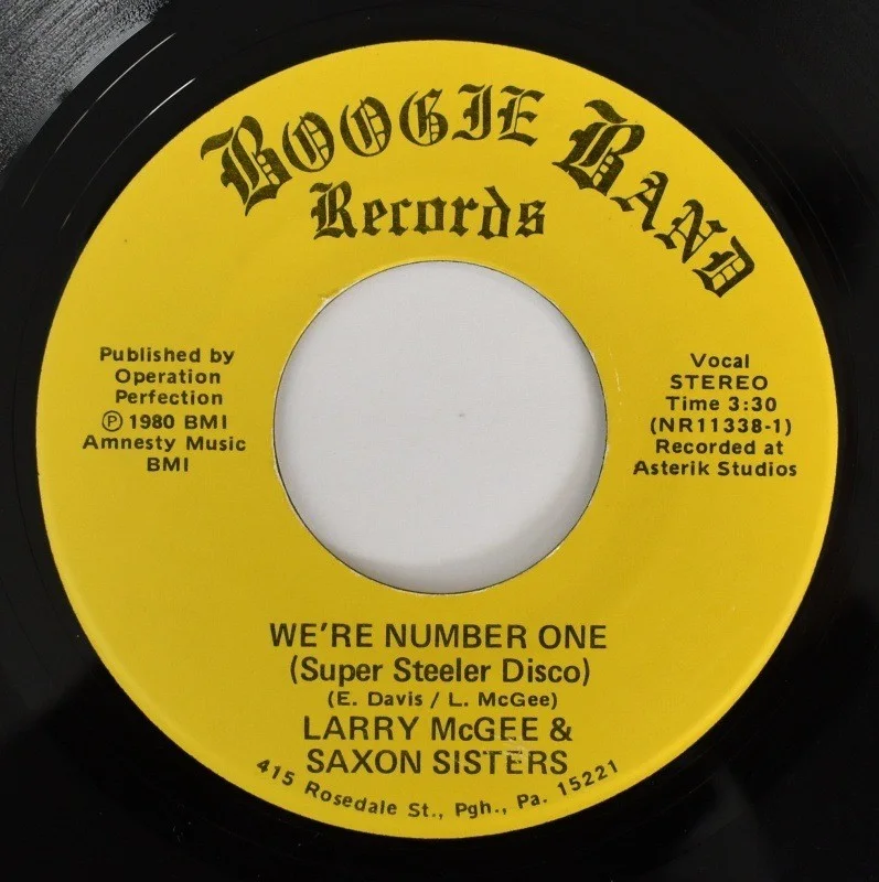 Larry McGee & Saxon Sisters – We're Number One (7" Vinyl Single), изображение 2