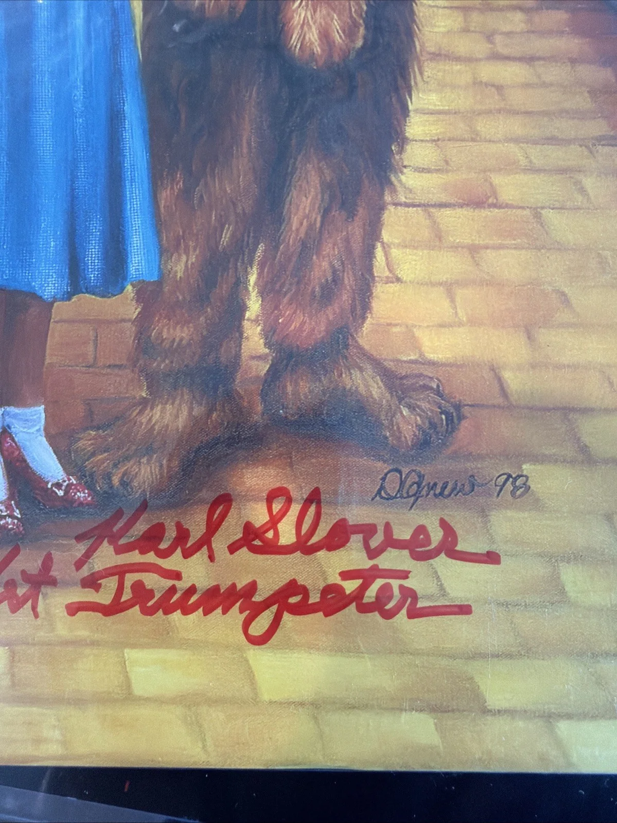 Wizard of Oz Signed 11x14 Photo Judy Garland + Cast JSA COA Autograph Poster, изображение 3