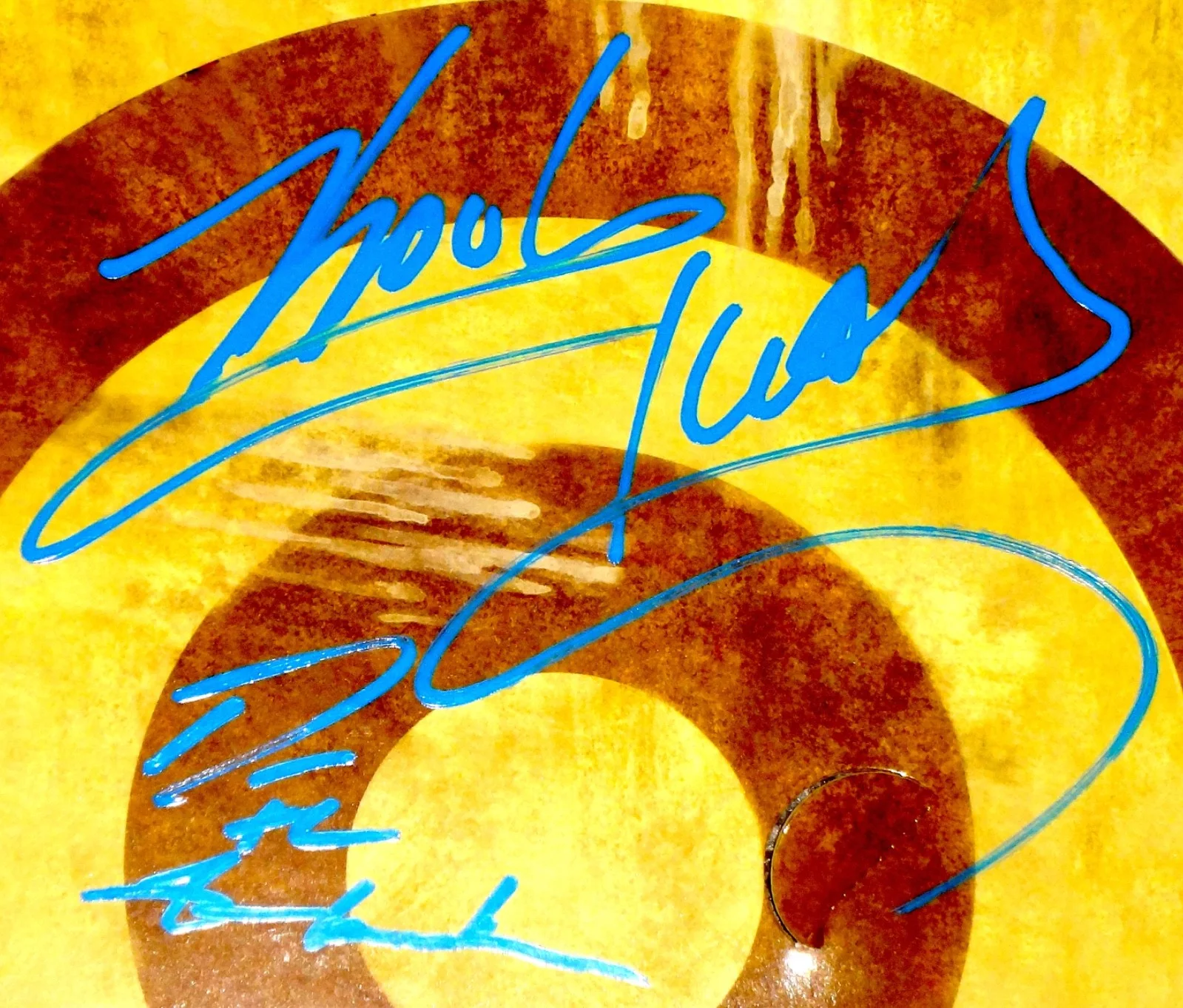 DR OCTAGON HAND SIGNED AUTOGRAPHED BLUE FLOWERS VINYL SINGLE BY 3! RARE W/PROOF!, изображение 2
