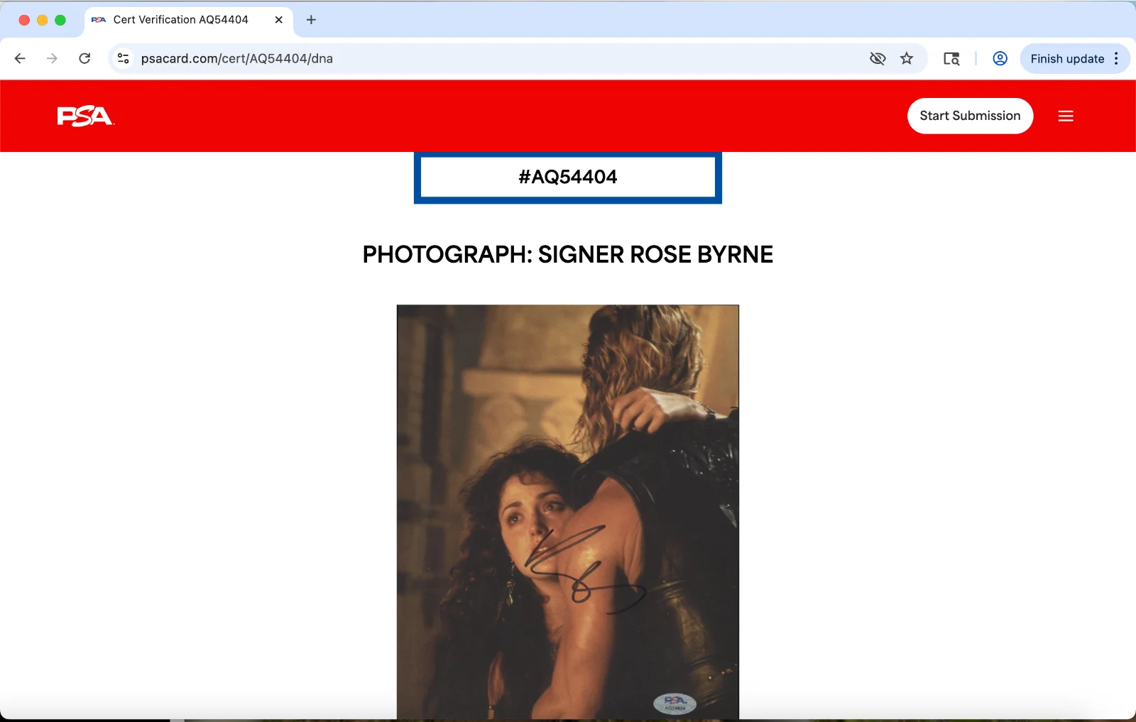Rose Byrne — Rose Byrne signed 8x10 photo PSA DNA autograph still from Troy, изображение 3