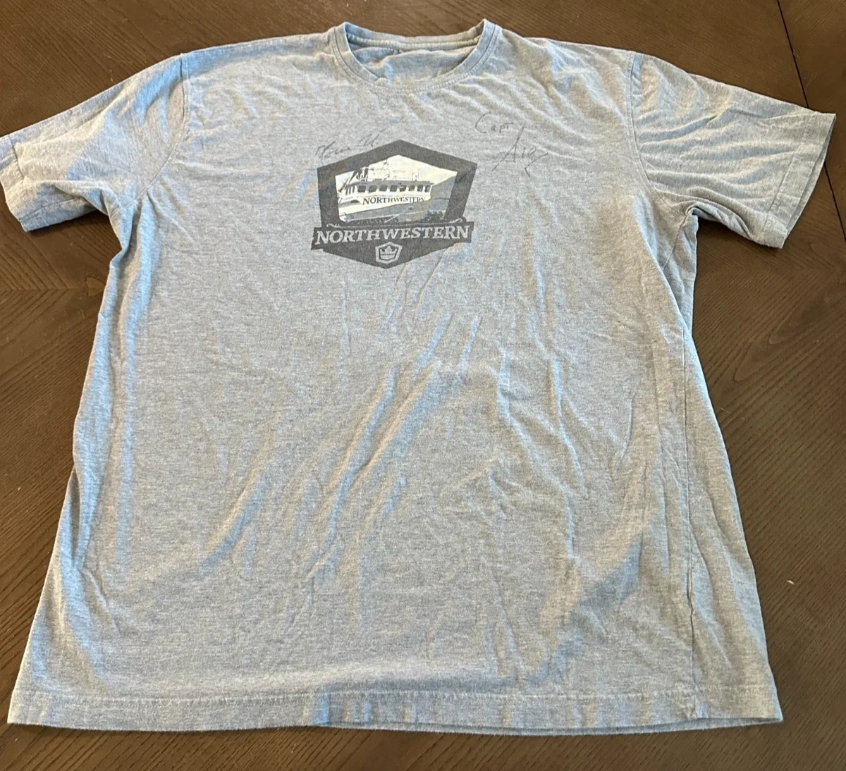 Sig, Norman Hansen — 3XL Northwestern Deadliest Catch Sig Hansen Norman Hansen Signature Shirt, изображение 2