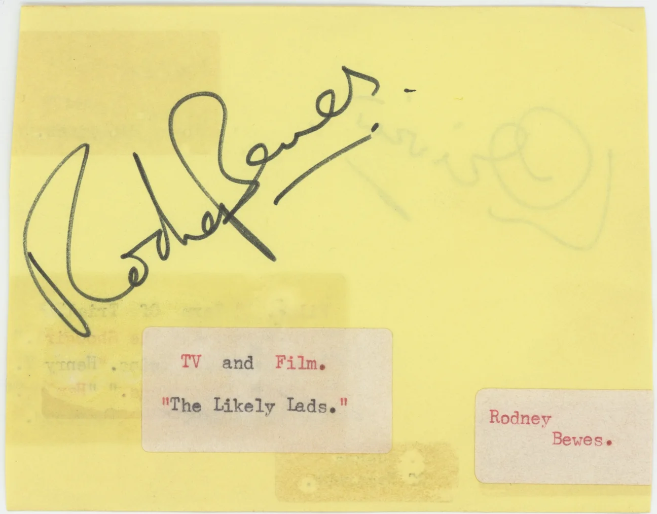 Laurence Olivier & Rodney Bewes Autographed Signed Album Page AMCo COA 25780, изображение 2