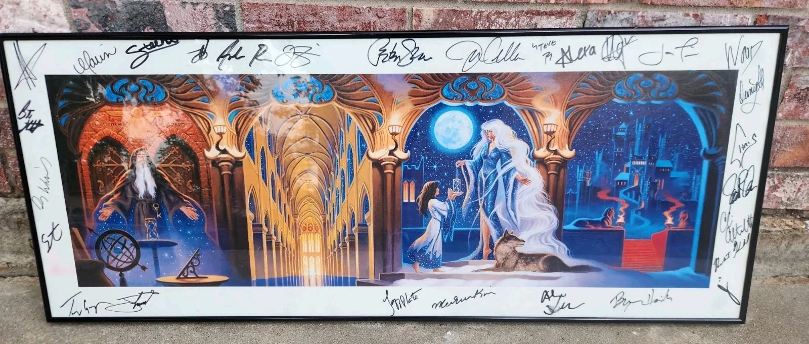 TRANS-SIBERIAN ORCHESTRA AUTOGRAPHED / SIGNED CAST 2007 Winter Tour 49" x 26", изображение 2