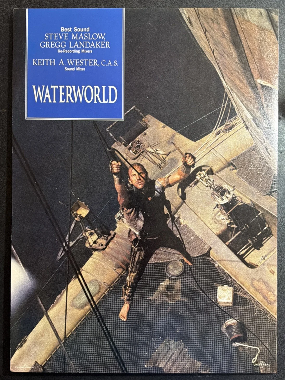 Kevin Costner Signed 8x10 Waterworld Photo Inscribed w/ COA + Promo, изображение 5