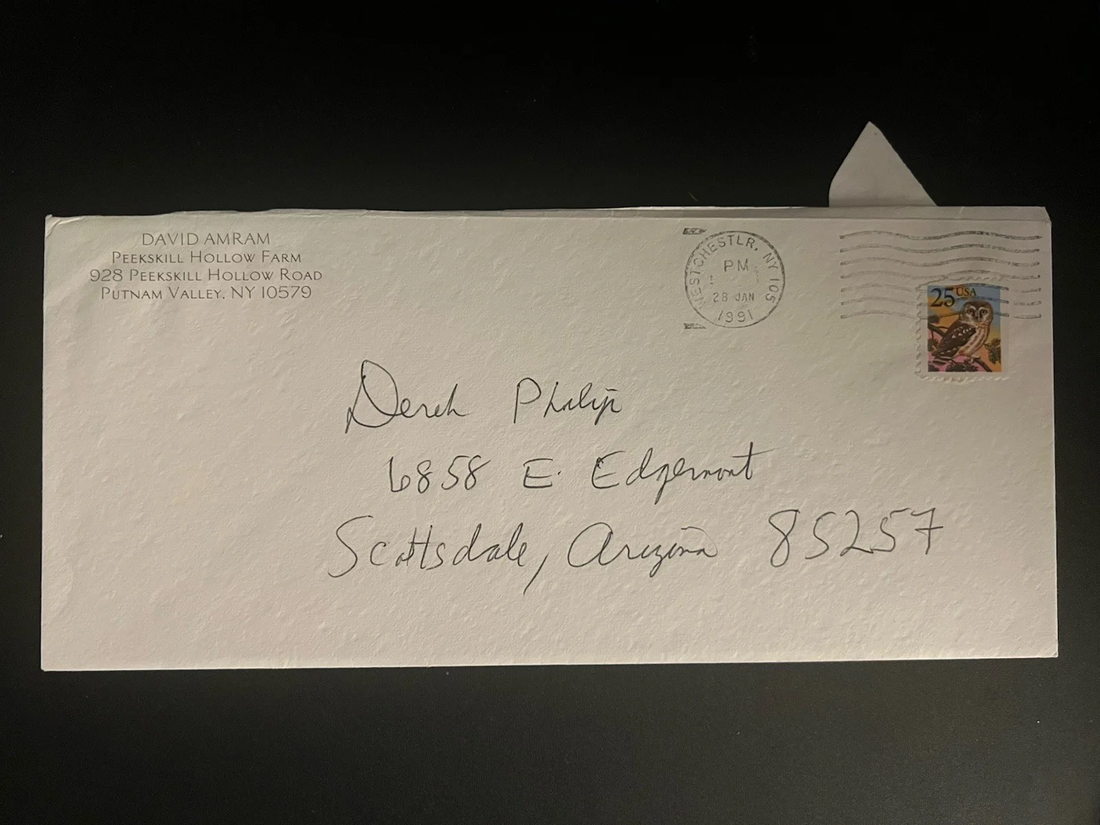 David Amram — Composer David Amram Signed Note ‘Manchurian Candidate’ ‘Splendor in the Grass’, image 5