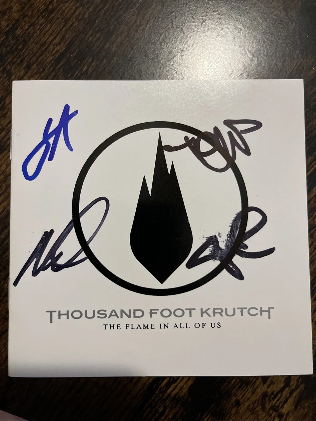 The Flame in All of Us by Thousand Foot Krutch Signed CD Book 2007, Tooth & Nail, изображение 2