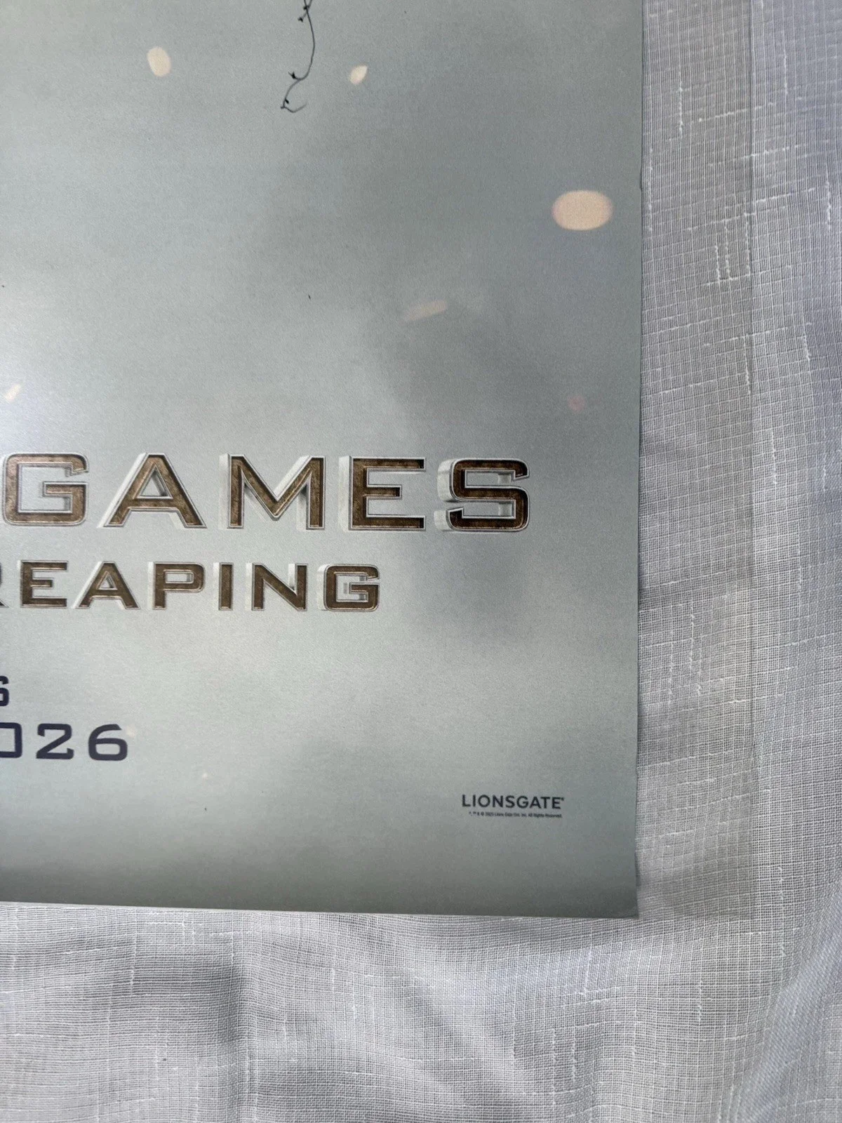 THE HUNGER GAMES: SUNRISE ON THE REAPING – ORIGINAL CINEMA OS – 27 x 40 – ROLLED, изображение 2