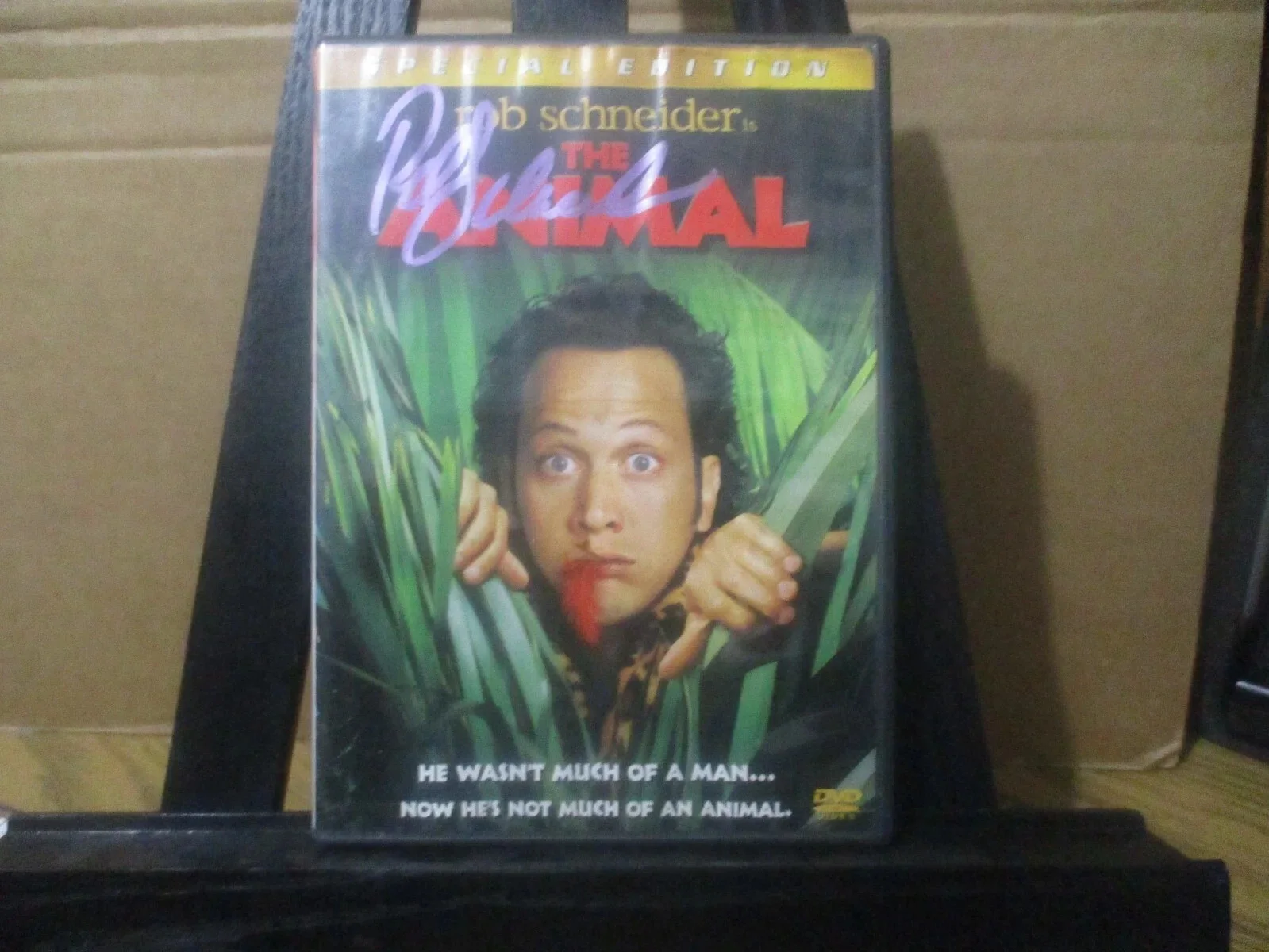 ROB SCHNEIDER — ROB SCHNEIDER AUTHENTIC AUTOGRAPHED/SIGNED THE ANIMAL DVD COVER, image 2