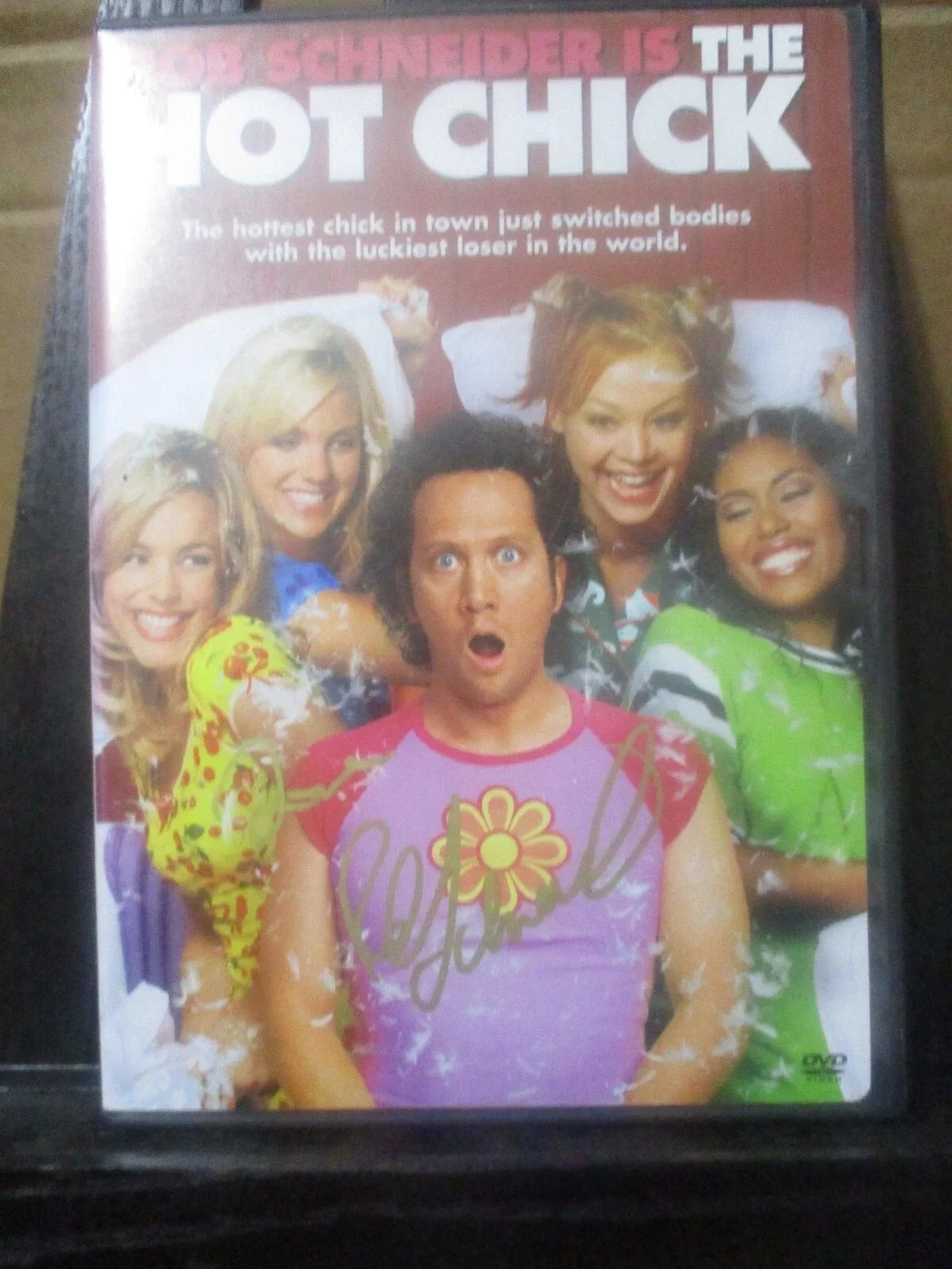 ROB SCHNEIDER — ROB SCHNEIDER AUTHENTIC AUTOGRAPHED/SIGNED THE HOT CHICK DVD COVER, image 2
