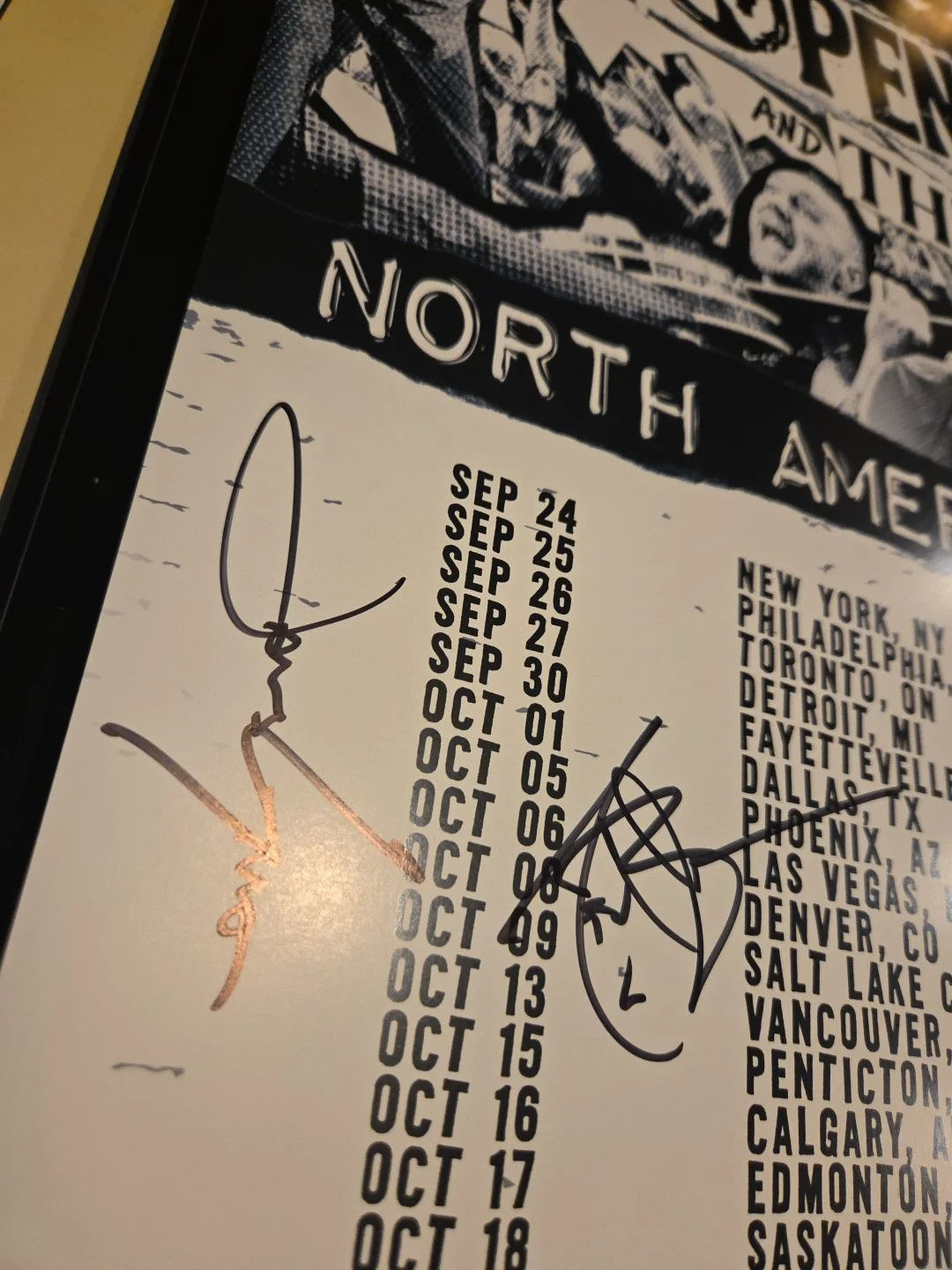 DROPKICK MURPHYS SIGNED By Full Band Minus AL AUTOGRAPHED 2024 TOUR POSTER, image 2