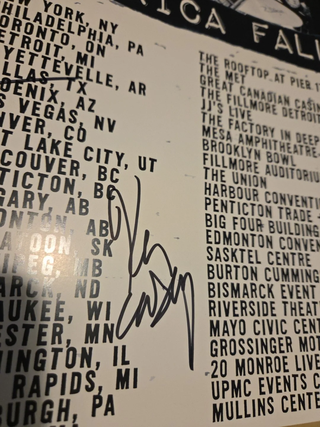 DROPKICK MURPHYS SIGNED By Full Band Minus AL AUTOGRAPHED 2024 TOUR POSTER, image 3