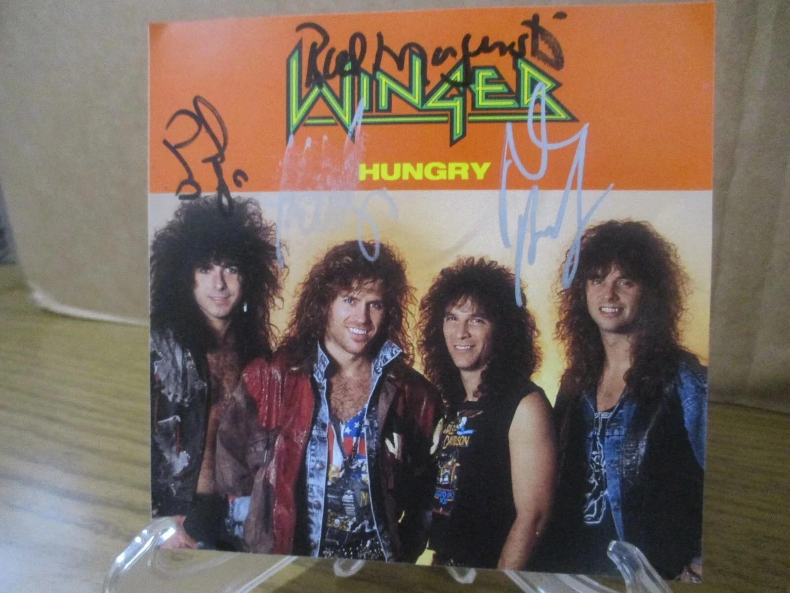 WINGER AUTHENTIC AUTOGRAPHED/SIGNED PROMO CD SINGLE--KIP WINGER + 3, image 2