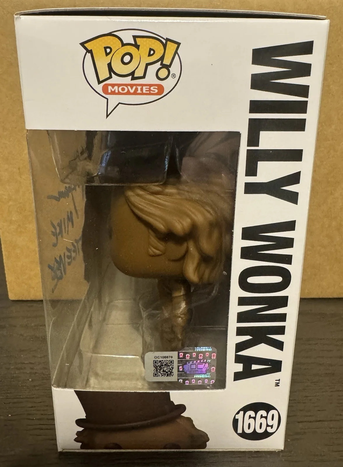 Paris Themmen — Signed Paris Themmen Mike Teevee Funko Pop Willy Wonka OCCM Authentication, image 3