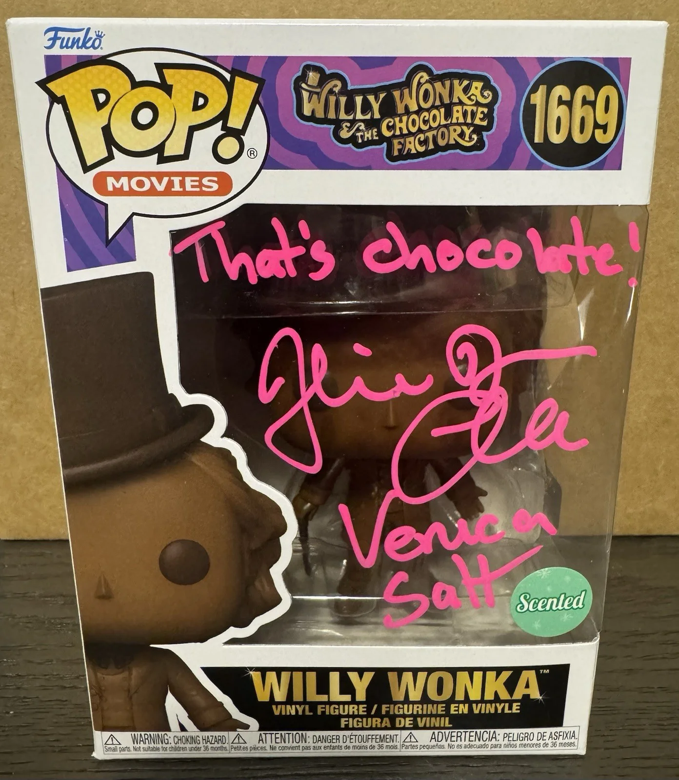 Julie Dawn Cole — Signed Julie Dawn Cole Veruca Salt Funko Pop Willy Wonka OCCM Authentication