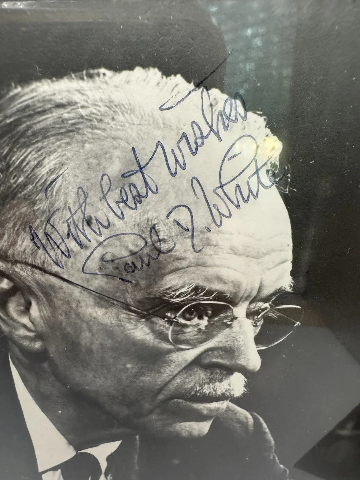 Paul Dudley White — 5x7 Paul Dudley White Signed JSA Authenticated B&W Photo - Heart Specialist, изображение 2