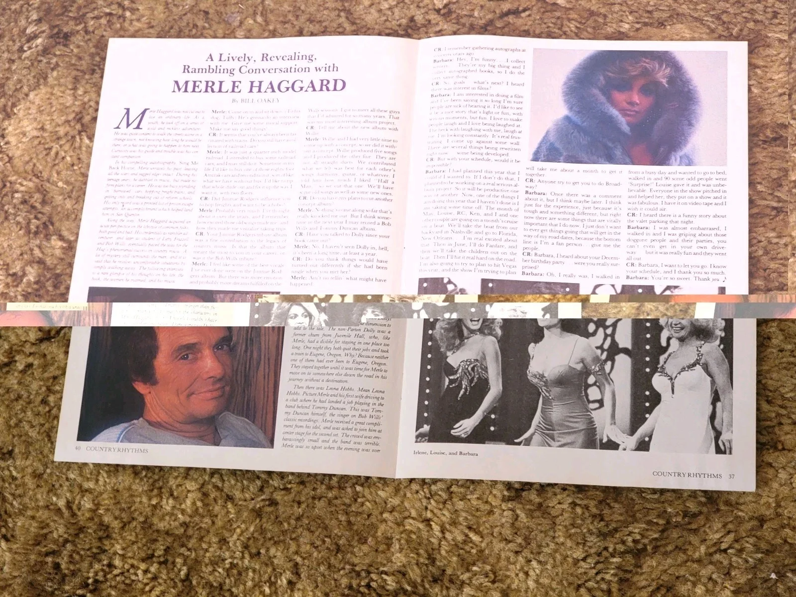 hank williams jr autograph Signed Magazine Photo Page, изображение 4