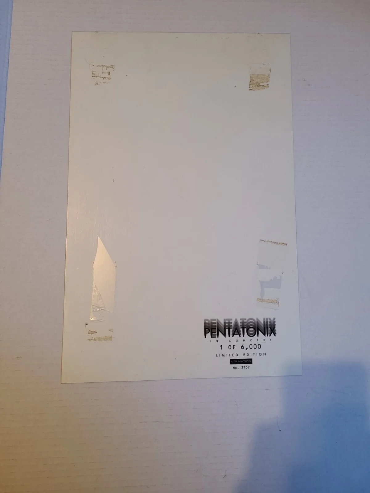 Pentatonix Ptx Signed Autograph VIP tour 11x17 rare 2013 3d Poster, изображение 5